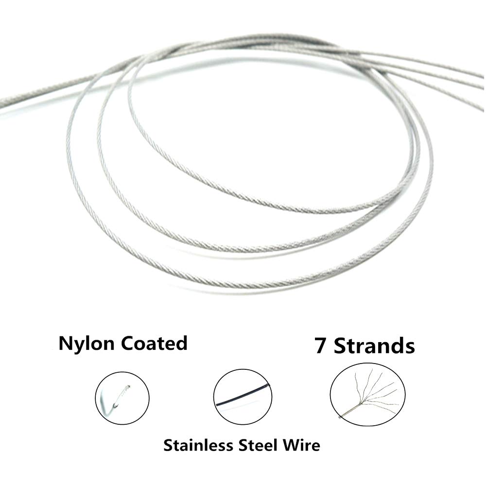 Eagle Claw Bottom Fishing Rig with Nylon Coated Leader - 10pcs Saltwater Freshwater Hooks for Bass, Catfish, Trout | Perfect for Pier, Shore, and Boat Fishing