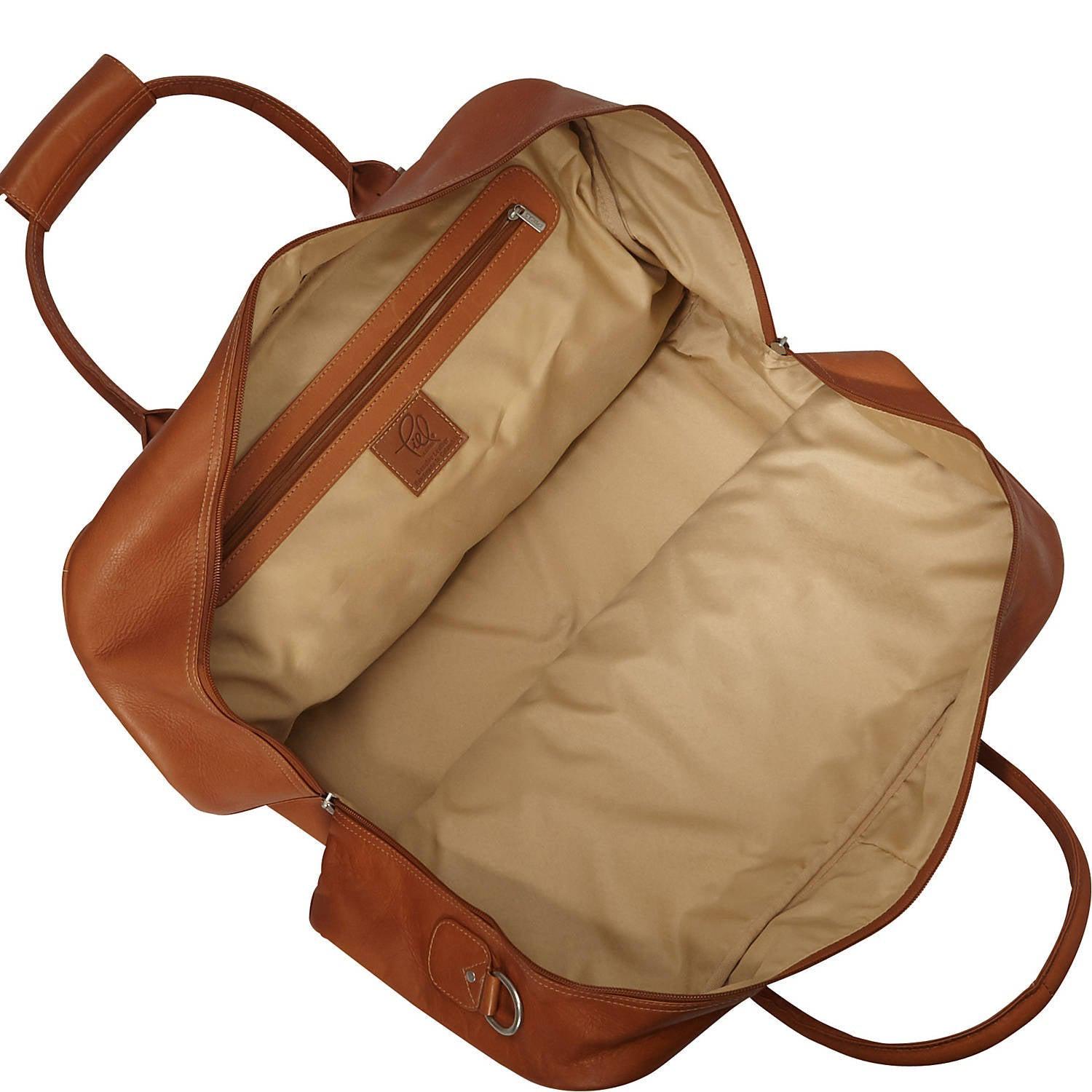 Premium Piel Leather Elite Carry-On Duffel Bag - Water-Resistant Travel Duffel for Business Trips & Weekend Getaways