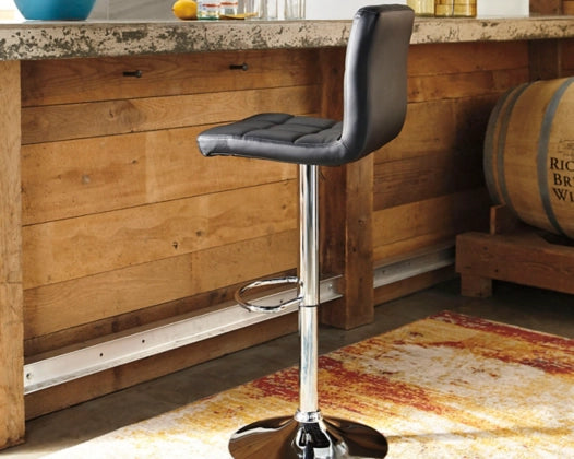 Bellatier Adjustable Height Bar Stool Set of 2 - Modern Kitchen Counter Stools for Dining Room, Bar & Home Decor - Swivel & Comfortable Seating for Kitchen Island, Breakfast Nook & Pub Table