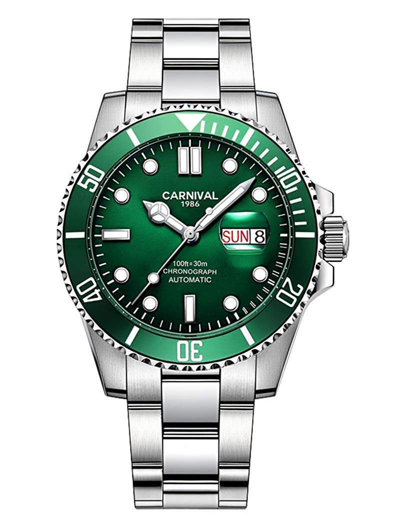 MASTOP Men's Automatic Watch - Classic Self-Winding Mechanical Watch with Rotating Bezel, Stainless Steel Case, Business Casual Dress Watch for Office, Formal Events & Everyday Wear