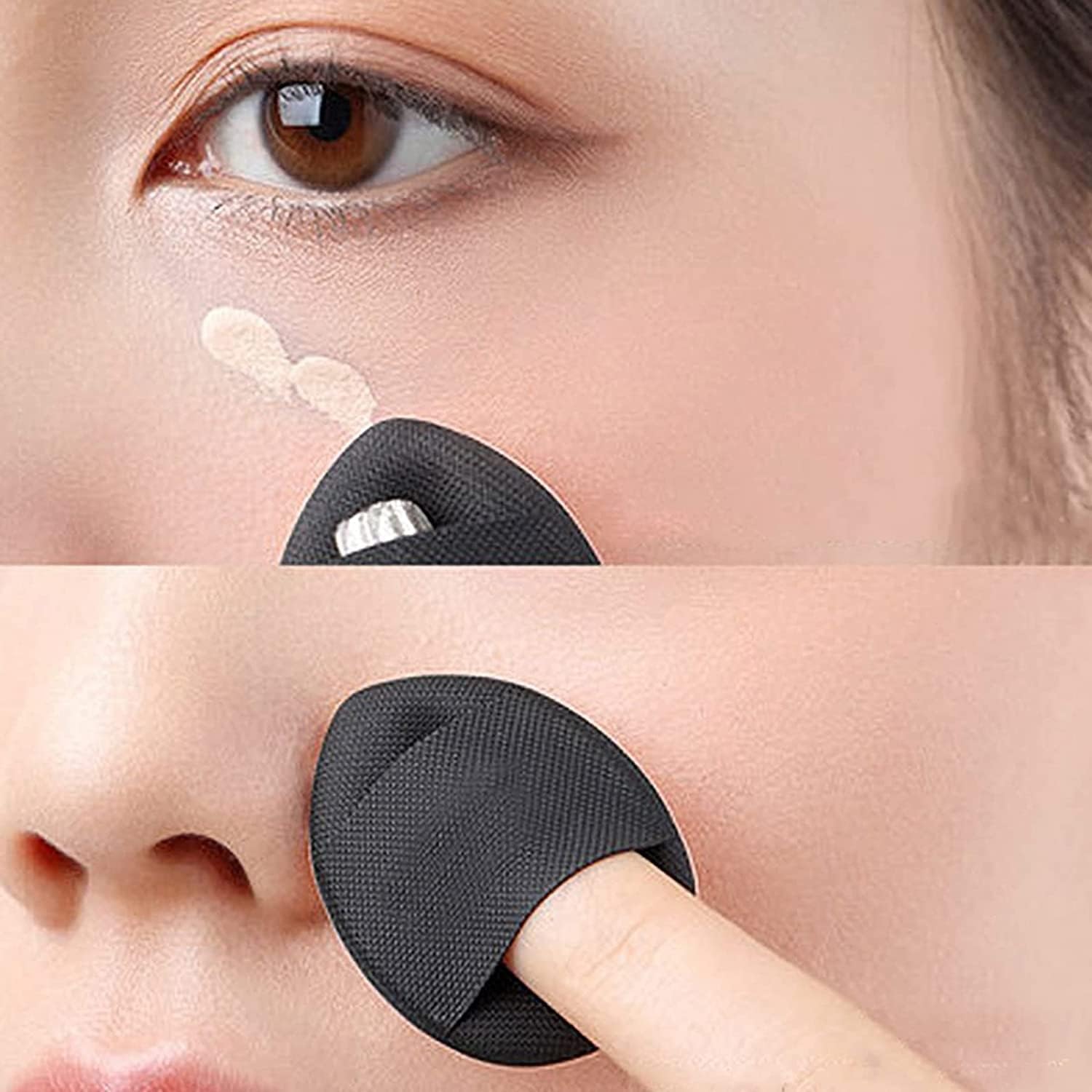 10Pcs Dual-Sided Eyeshadow Sponge Applicators - Disposable Makeup Brushes for Easy Blending