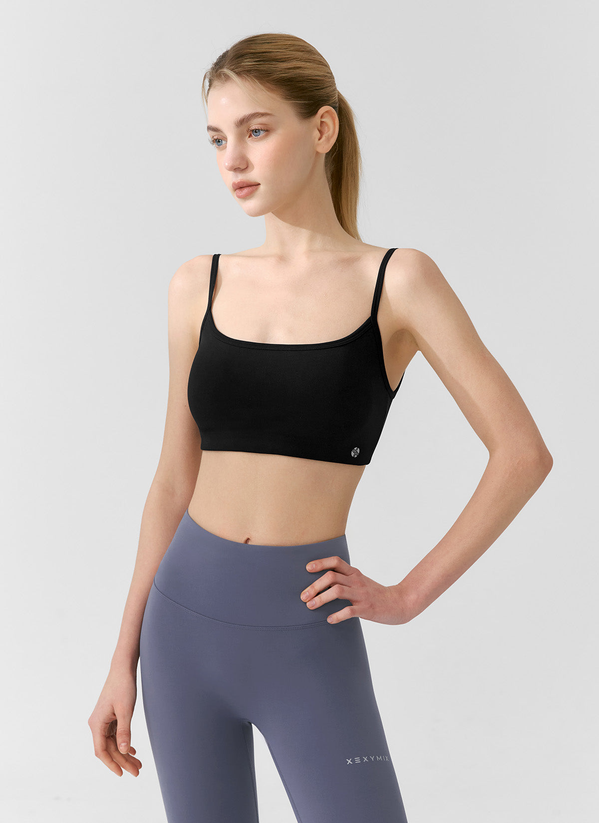 Black Label Power Rise Back Twist Bra Top - High Support Sports Bra for Yoga, Running & Gym Workouts - Seamless Comfort & Breathable Fabric