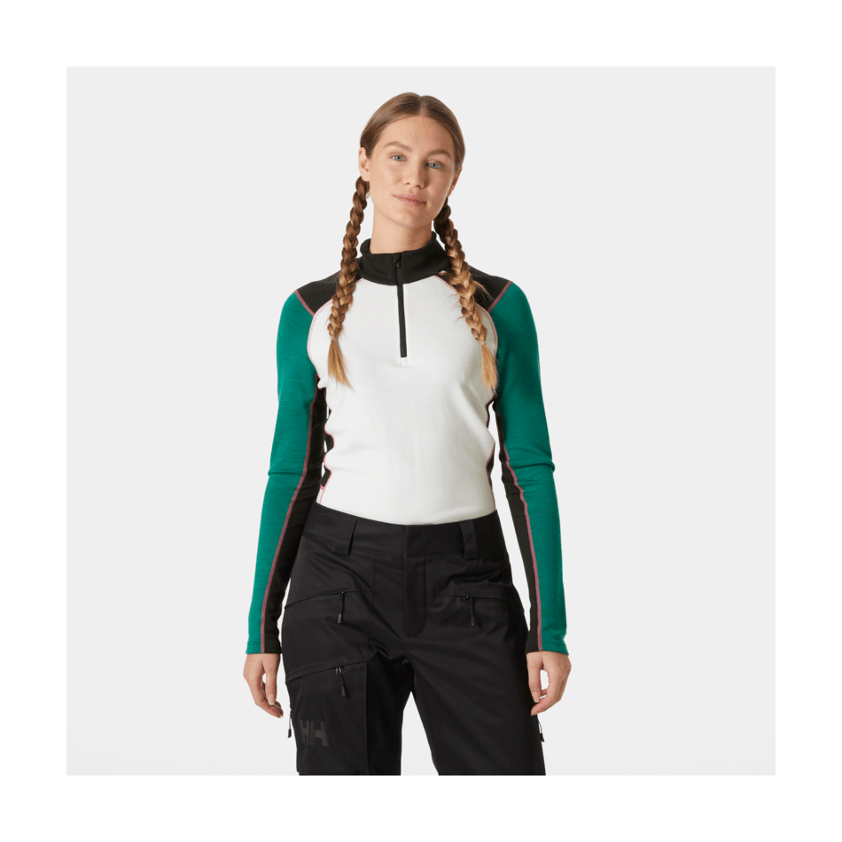 Helly Hansen Women's Lifa Merino Midweight 1/2 Zip Sweater 2025 - Warm Wool Base Layer for Skiing, Hiking & Winter Outdoor Activities