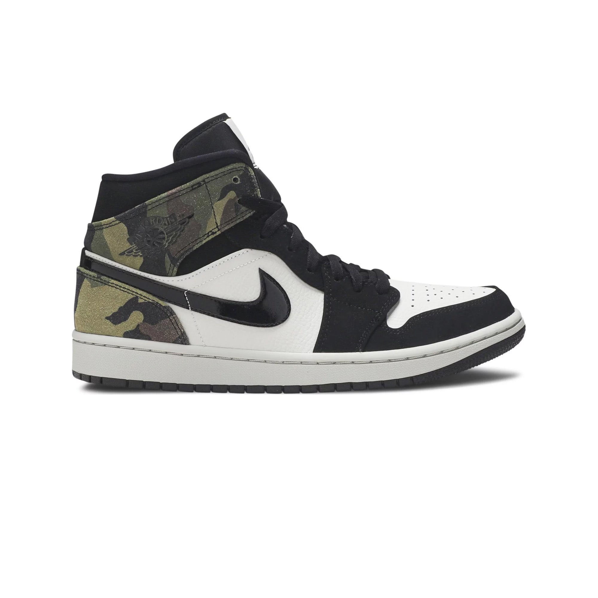 Air Jordan 1 Mid 'Camo' Sneakers for Men (2020 Release) - Basketball Shoes & Streetwear Fashion for Casual Wear and Sports