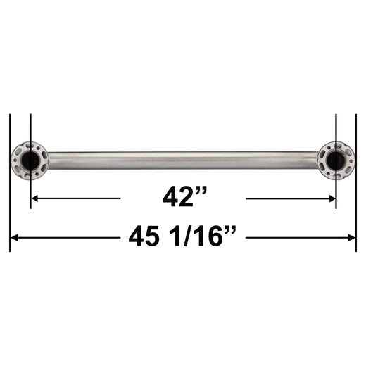 Stainless Steel Grab Bar for Bathroom Safety - 1.5 Inch Diameter, Adjustable Length (12/16/18/24 Inches) - ADA Compliant Shower Handle for Elderly & Disabled - Non-Slip Bathroom Support Bar for Toilet & Tub