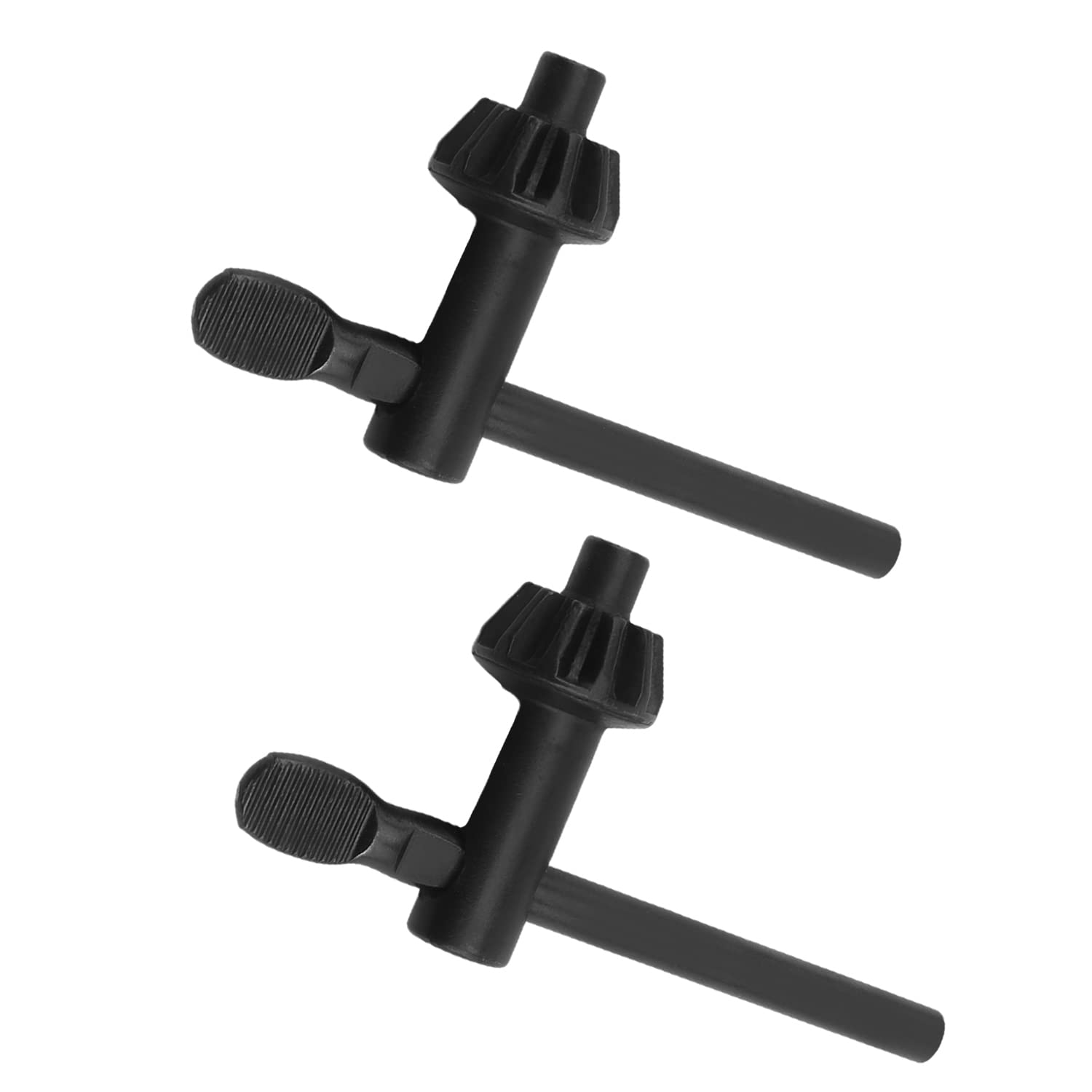 Utoolmart 9mm Pilot 11 Teeth Chuck Key for 5-20mm Drill Chuck - 2PCS Black - Perfect for Power Drills & Workshop Tools