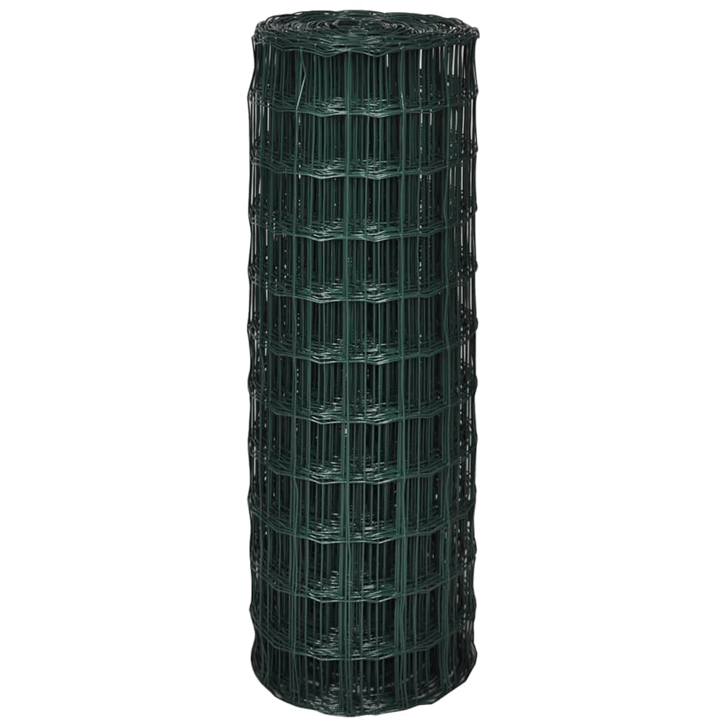 Heavy Duty Green Chicken Wire Fence - 82ft x 3.9ft Steel Mesh for Garden Protection Against Rabbits, Snakes, Rodents, Moles, Raccoons & Weasels | Raised Bed Barrier, Euro Fence, Poultry Netting for Backyard, Farm & Vegetable Garden Security