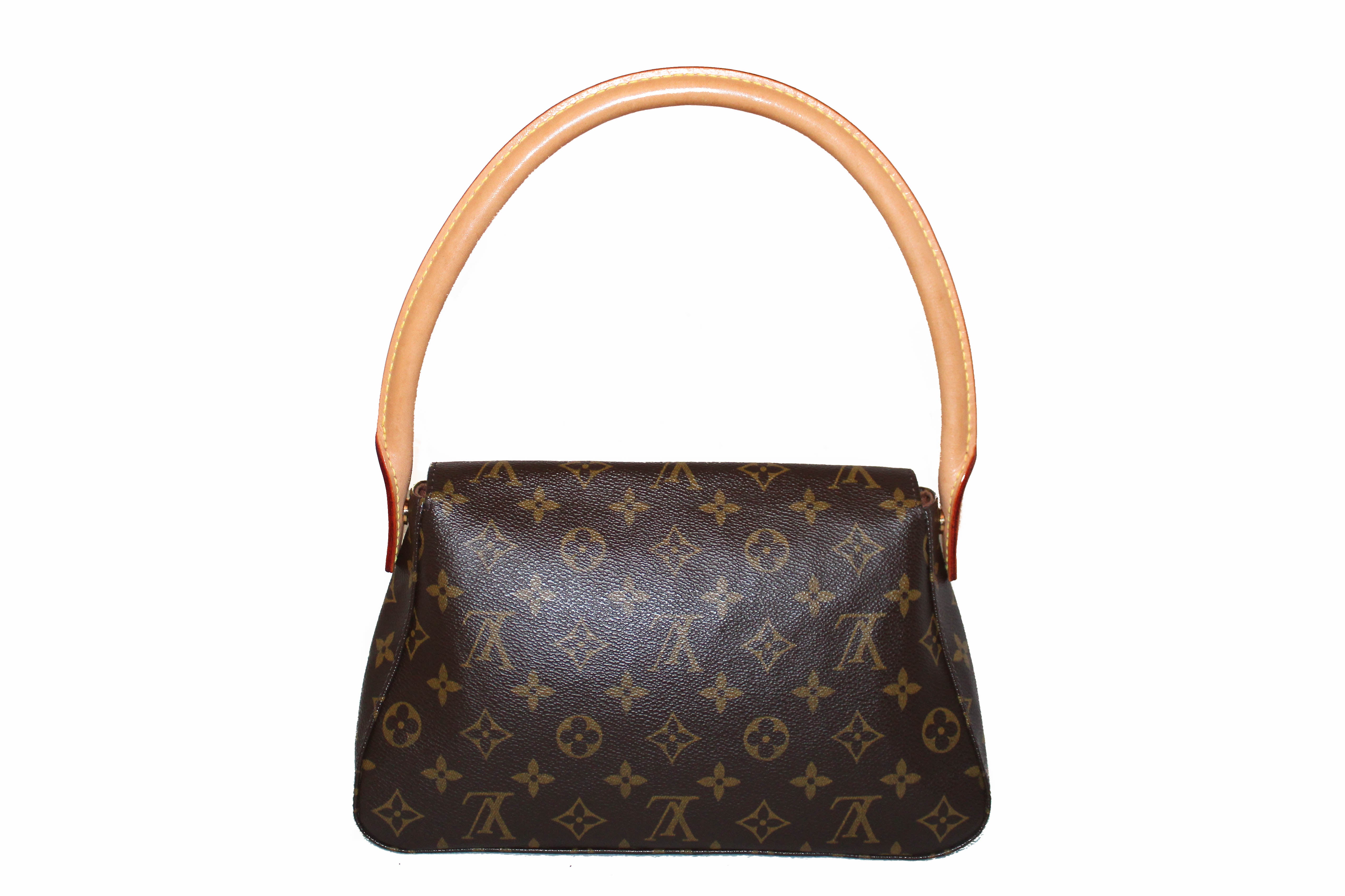 Authentic Louis Vuitton Classic Monogram Mini Looping Tote Bag - Luxury Designer Handbag for Women, Perfect for Work, Travel & Everyday Use