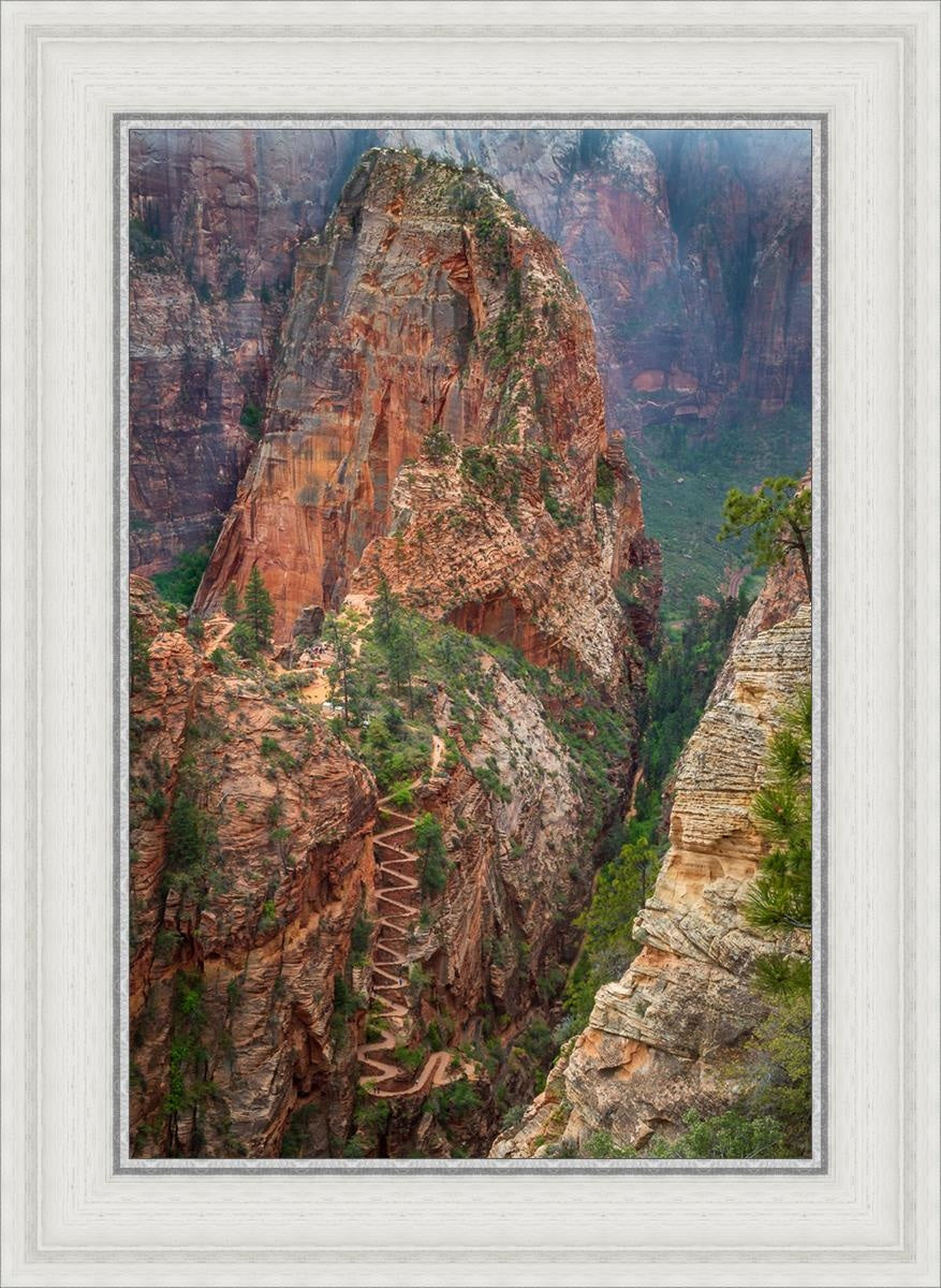 Angels Landing by Julie Kerr - Stunning Landscape Art Print for Home & Office Decor | Perfect for Living Rooms, Bedrooms, and Gifts