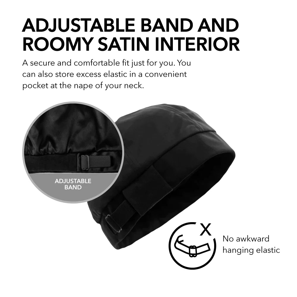 Unisex Satin Lined Sleep Cap Bundle - Hair Protection for Curly & Natural Hair (Buy 5 Get 1 Free) | Perfect for Nighttime Hair Care & Travel