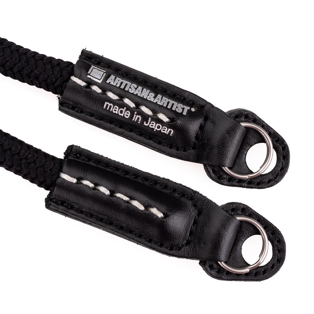 Artisan & Artist ACAM 301A Premium Silk Neck Strap for Cameras - Black | Comfortable & Durable Camera Strap for DSLR, Mirrorless & Film Cameras | Perfect for Travel, Photography & Professional Use