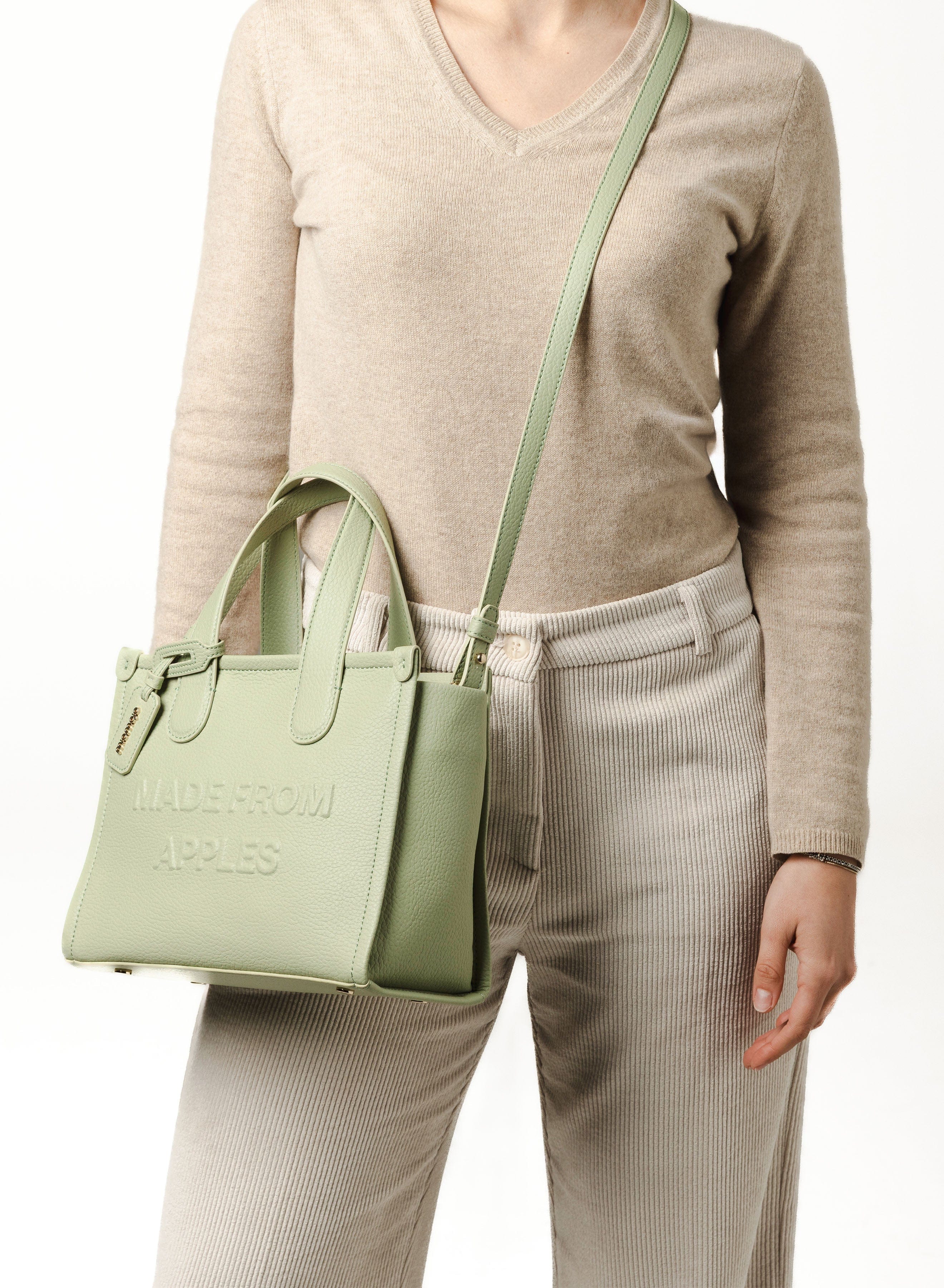 Alma M Vegan Leather Tote Bag for Women - Stylish & Eco-Friendly Apple Leather Handbag | Perfect for Work, Travel & Everyday Use