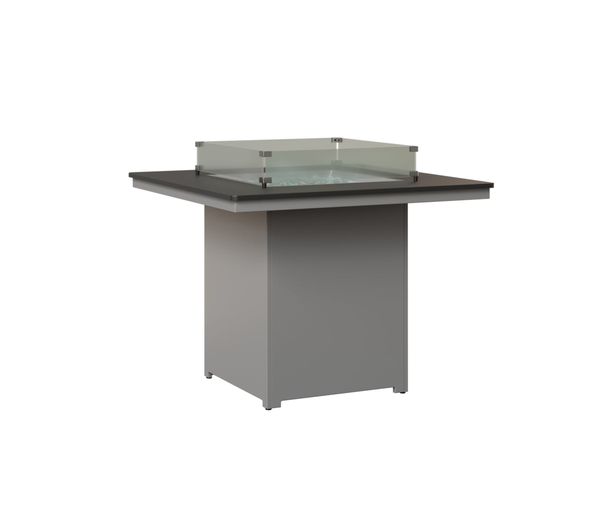 Berlin Gardens Numa Square Fire Pit - Outdoor Counter Height Fire Pit for Patio, Backyard & Garden Gatherings - Perfect for Campfires, BBQs & Entertaining