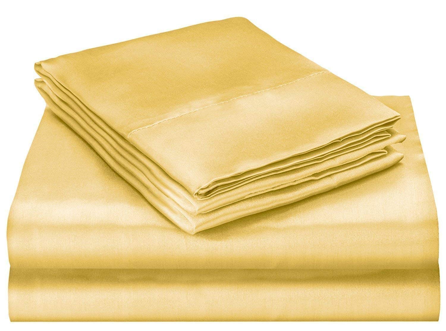 Luxury 100% Mulberry Silk Bed Sheets 4-Piece Set - 19 Momme Grade A Silk - 15