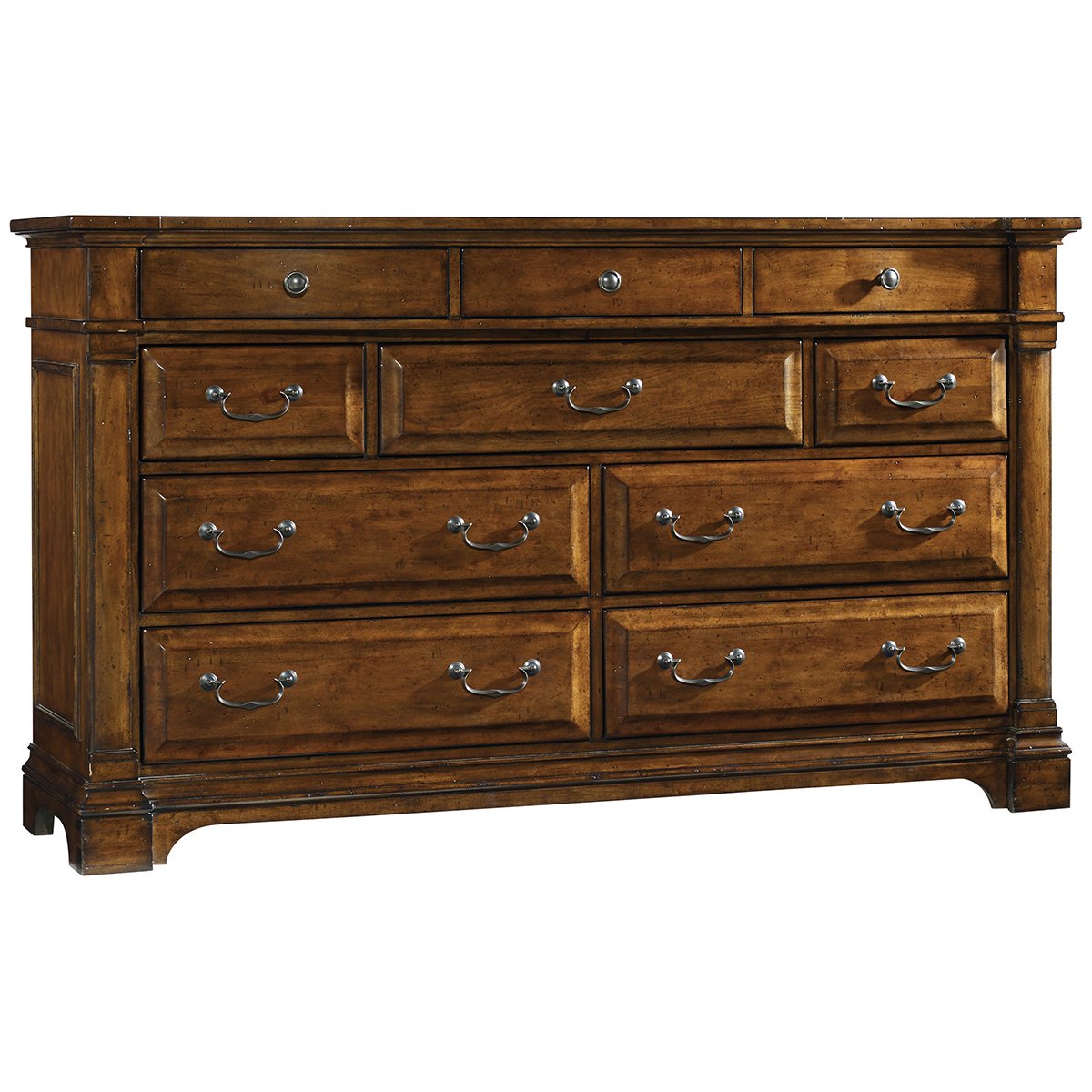 Hooker Furniture Tynecastle 10-Drawer Dresser in Medium Wood Finish - Perfect for Bedroom Storage & Organization