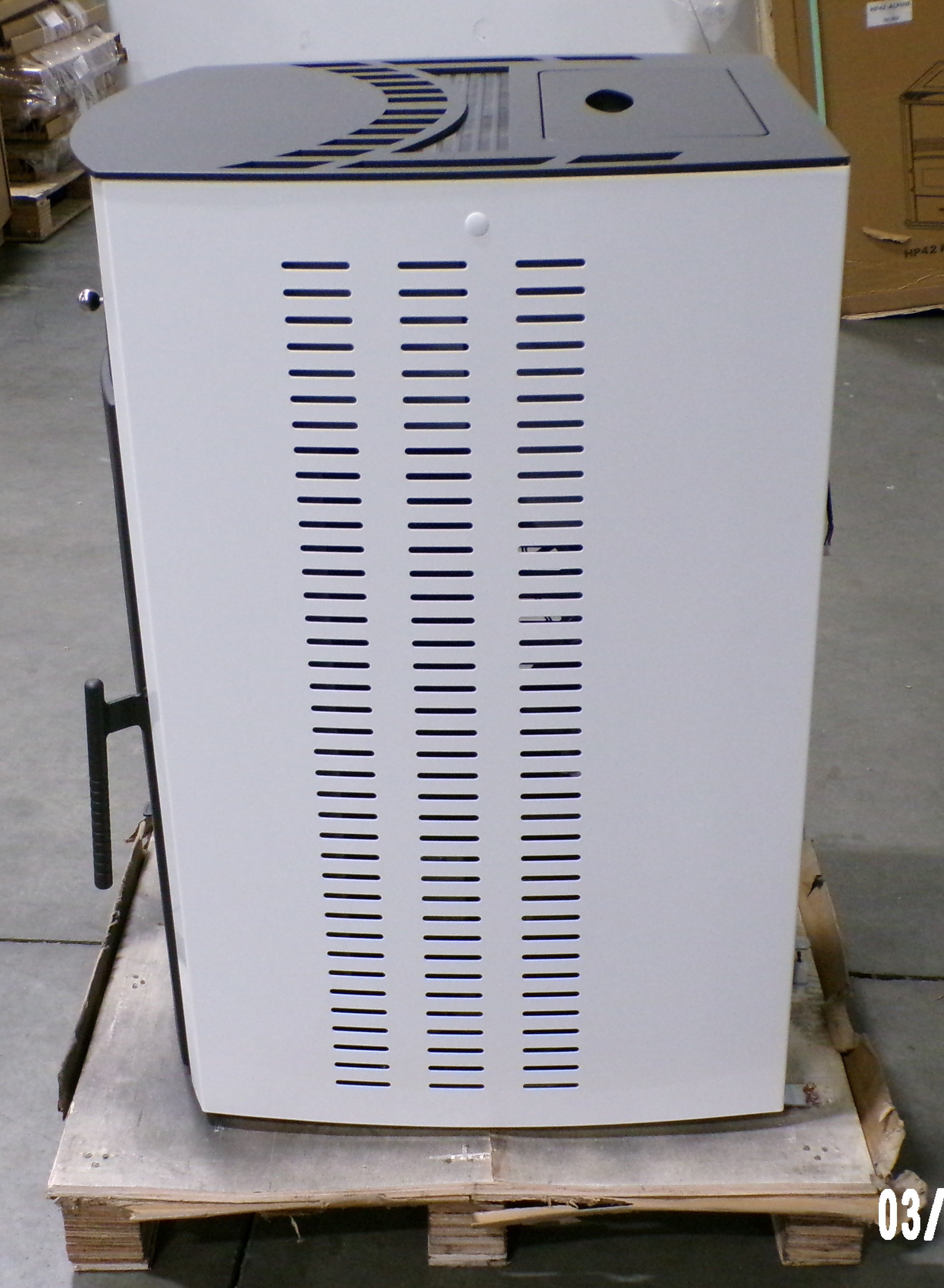 HP50S White Pellet Stove - Scratch & Dent Model SD1027 | Efficient Home Heating for Winter & Cozy Fireplace Alternative