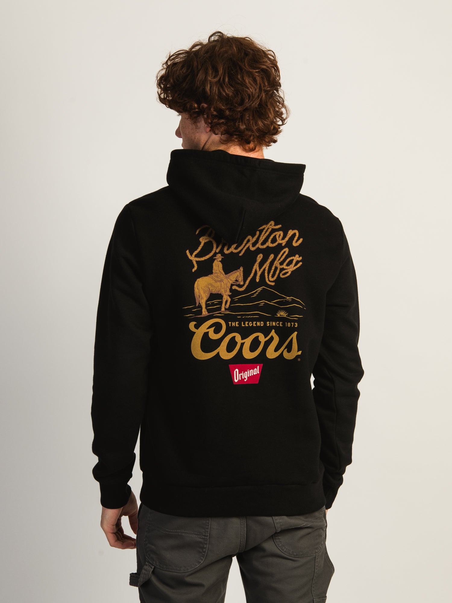 Brixton Coors Legend Pullover Hoodie for Men - Soft & Comfortable Fleece Sweatshirt - Perfect for Casual Wear, Outdoor Activities & Street Style Fashion
