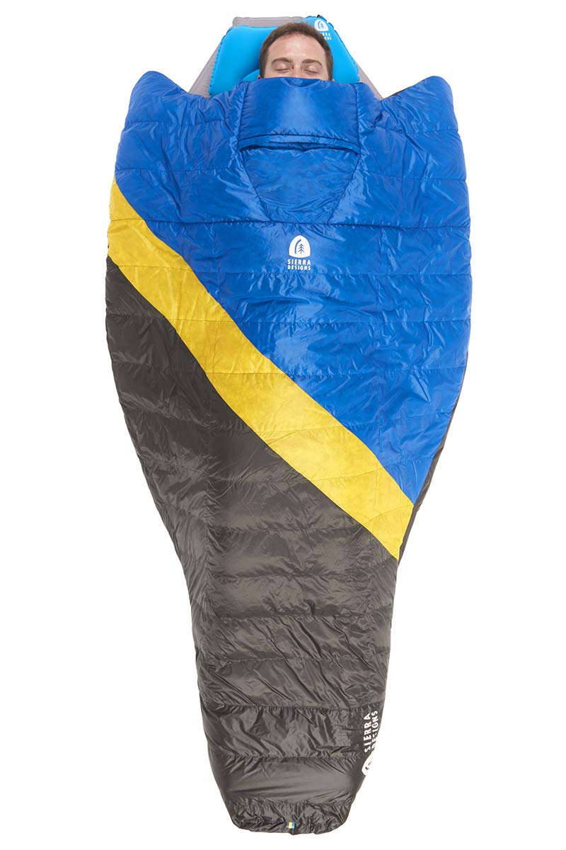 Sierra Designs Nitro Quilt 20 & 35 Degree Ultralight Sleeping Bag - 800 Fill DriDown Water-Resistant Backpacking Gear for Camping, Hiking & Outdoor Adventures - Men & Women