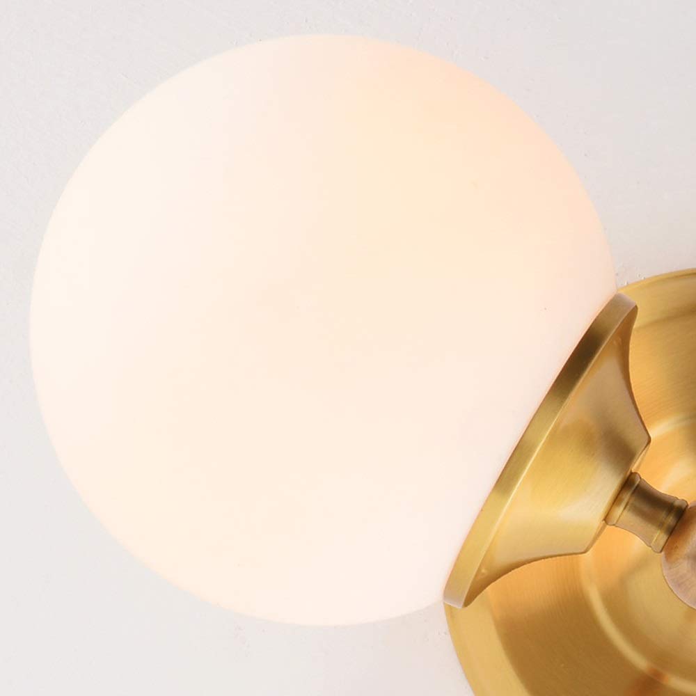 Modern Nordic Wall Lamp - Dual Head Adjustable Copper Wall Light for Bedroom & Living Room | Stylish & Elegant Wall Mounted Lighting Fixture | Perfect for Bedside Reading, Hallway Decor, and Ambient Lighting