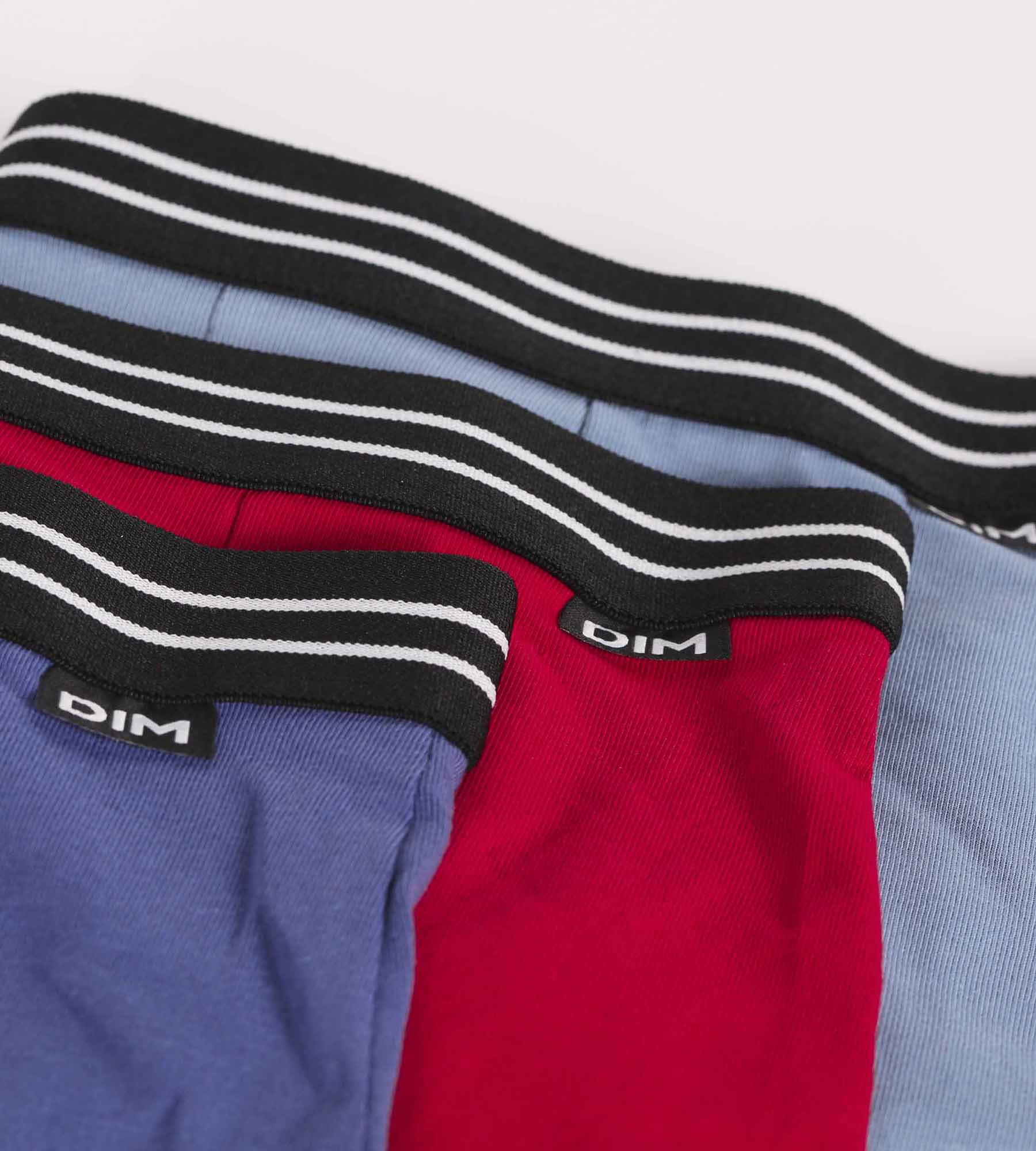 3 Pack Boys' Cotton Stretch Boxer Briefs - Carmine Red & Ecru Blue - Soft & Breathable Underwear for Kids | Perfect for School, Sports & Everyday Comfort