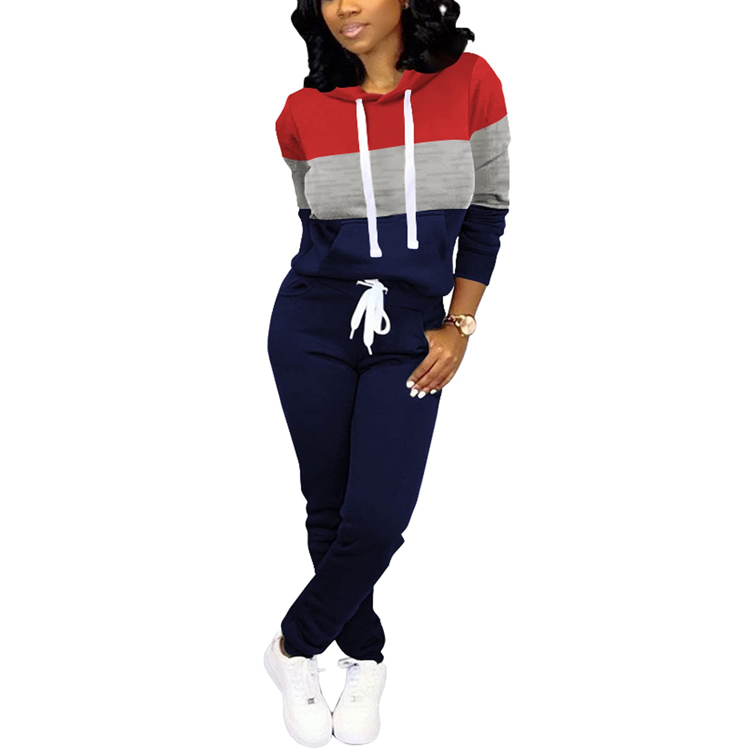 Women's Two Piece Jogging Suits - Casual Tracksuit Outfits for Running, Gym, Lounge & Streetwear Fashion