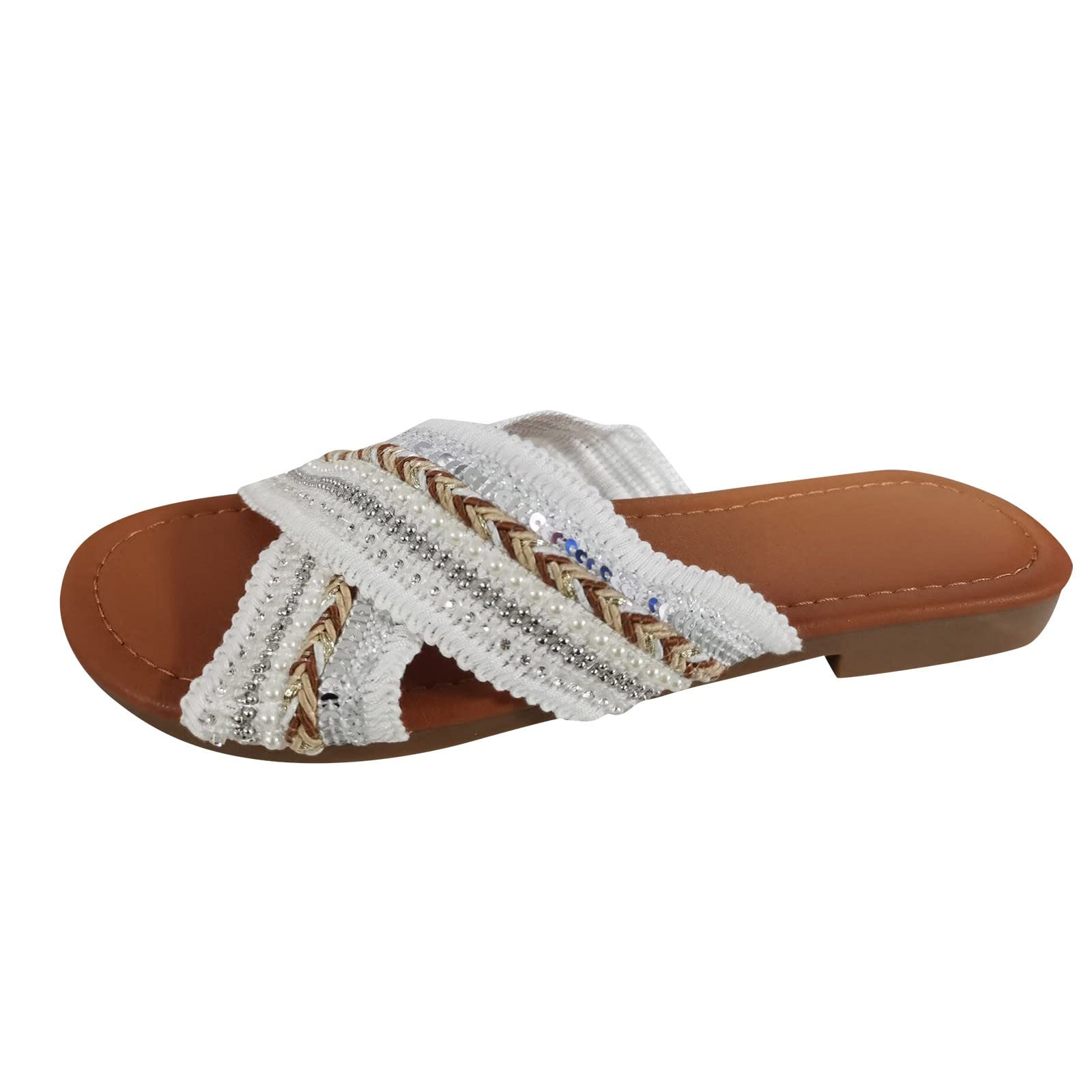 **Breathable Women's Casual Slippers with Thick Wedge Sole - Comfortable Outdoor Sandals for Walking, Beach, and Home Use**