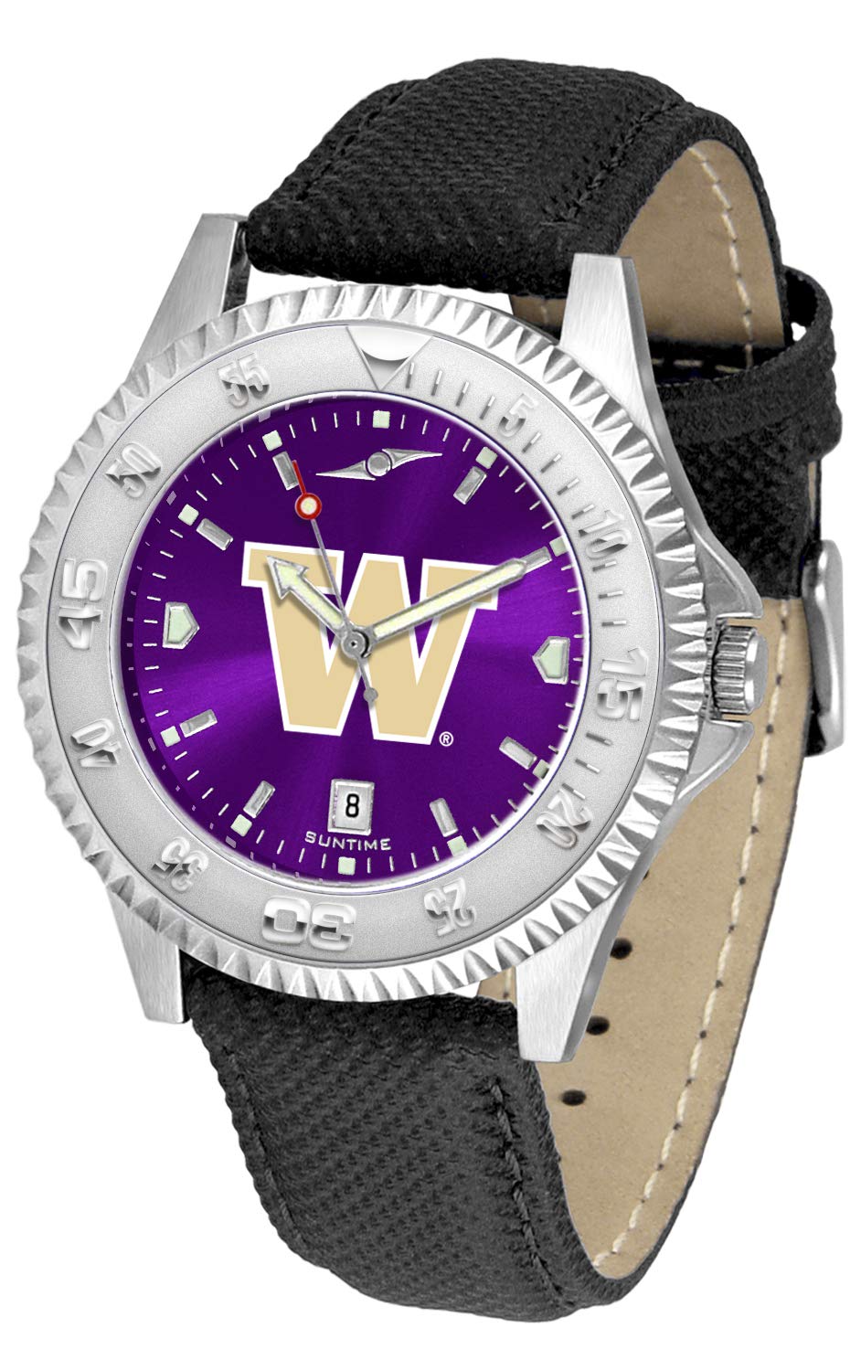 Washington Huskies Competitor AnoChrome Men's Watch - Stylish Sports Chronograph for College Fans, Outdoor Activities & Casual Wear
