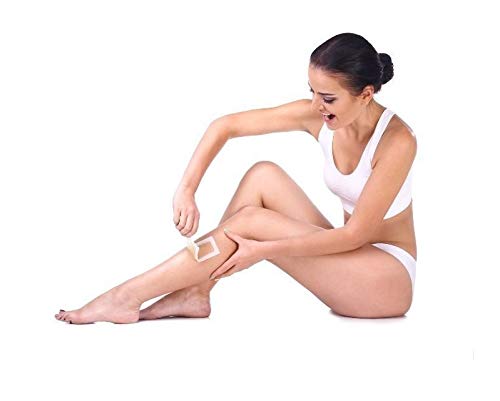 LEGORATE White Chocolate Hydrosoluble Creme Hair Removal Hot Wax (800g) with 20 Free Waxing Strips - Smooth Skin for Legs, Arms & Bikini Line at Home Salon