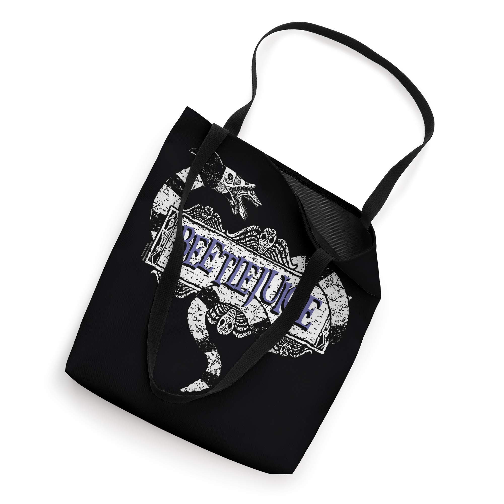 Beetlejuice Logo Tote Bag - Durable & Stylish Reusable Shopping Bag for Fans, Groceries, Beach & Work - Official Movie Merchandise Gift