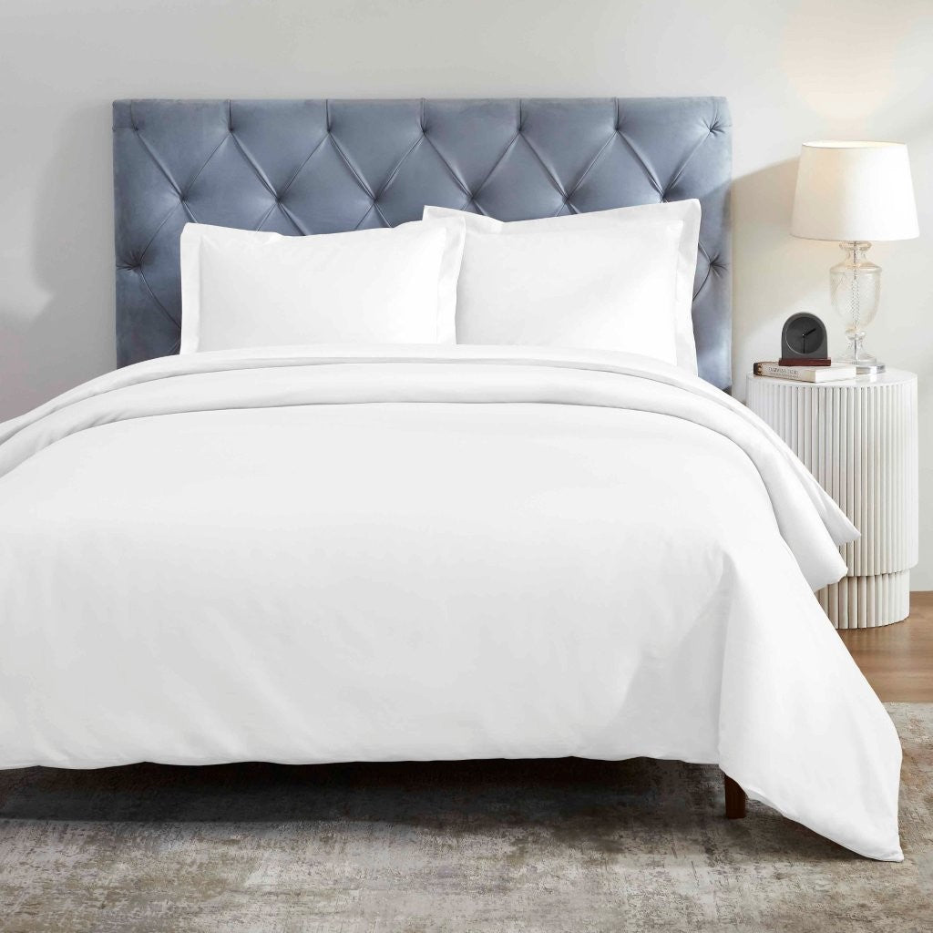 Luxury 1200 Thread Count Egyptian Cotton Duvet Cover Set - King Size, Soft Breathable Bedding for Hotel & Home Use