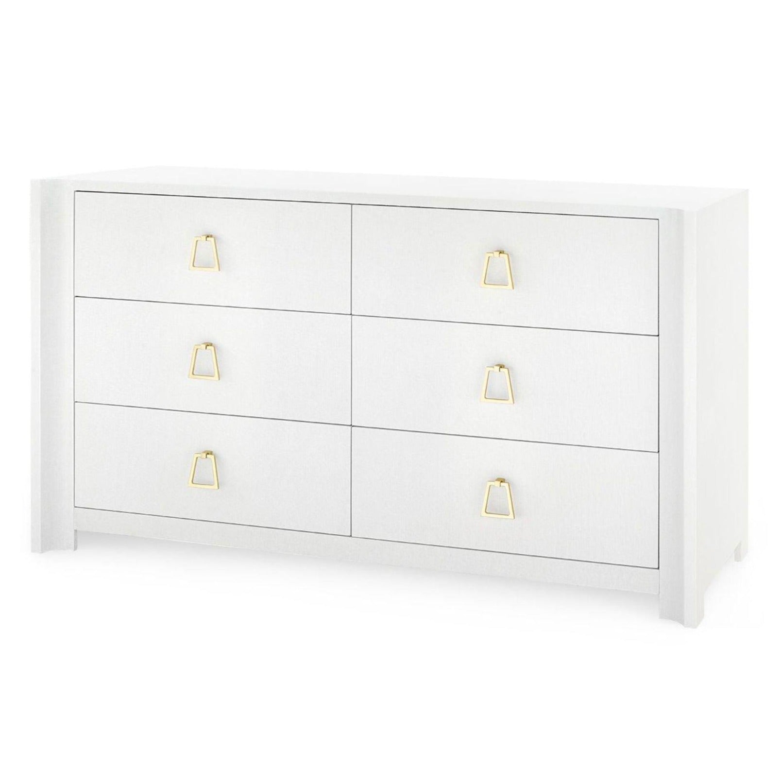 Audrey 6-Drawer Dresser in Cream - Customizable Handles | Perfect for Bedroom, Living Room & Office Storage