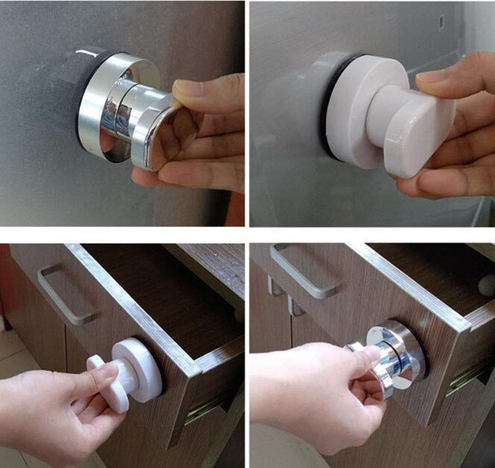 KAFENDA Strong Suction Cup Glass Mirror Door Handle - Refrigerator Drawer, Bathroom Wall Rail & Bathtub Shower Grab Bar - Non-Slip Kitchen Cabinet Handle (Silver) | Perfect for Elderly Safety & Accessibility in Bathrooms, Kitchens & Glass Doors