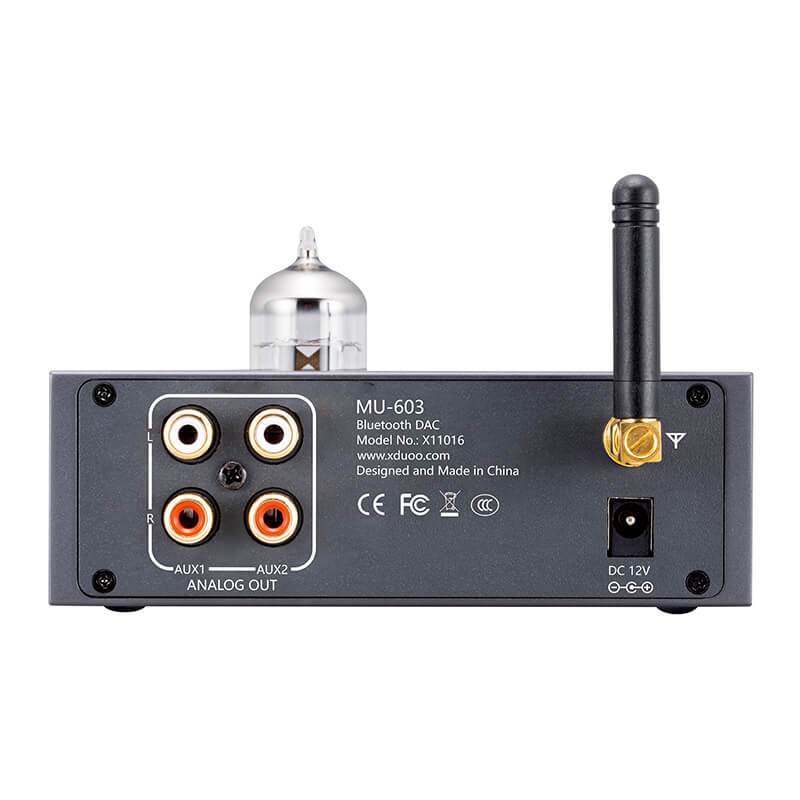 xDuoo MU 603 DAC Tube Preamplifier with Bluetooth 5.1 - High Fidelity Audio Preamp for Home Stereo & Studio Recording - Perfect for Vinyl Records, Hi-Fi Systems & Professional Audio Setups