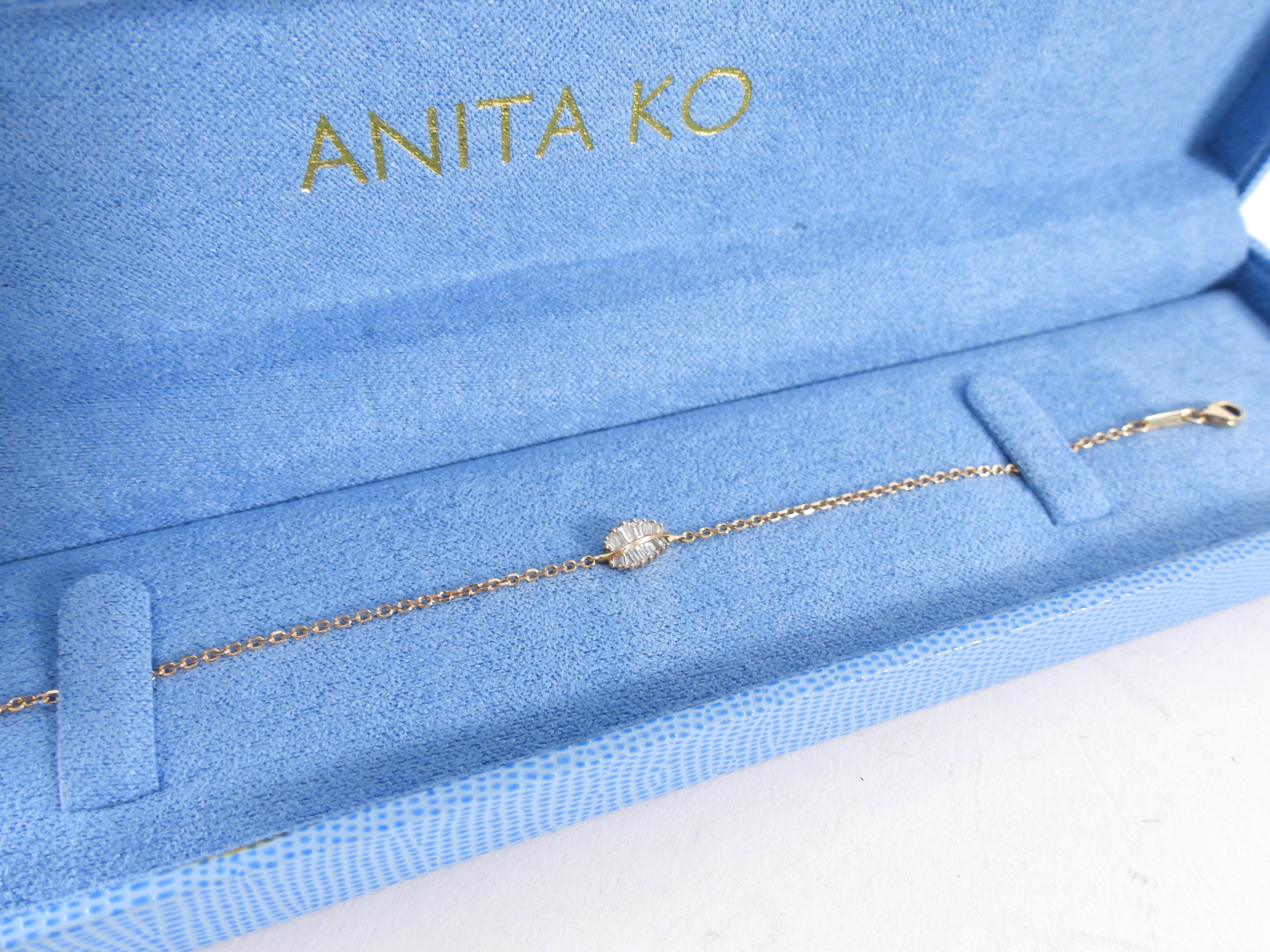Anita Ko 18k Rose Gold Diamond Palm Leaf Bracelet for Women - Elegant Jewelry Gift for Birthday, Anniversary & Special Occasions