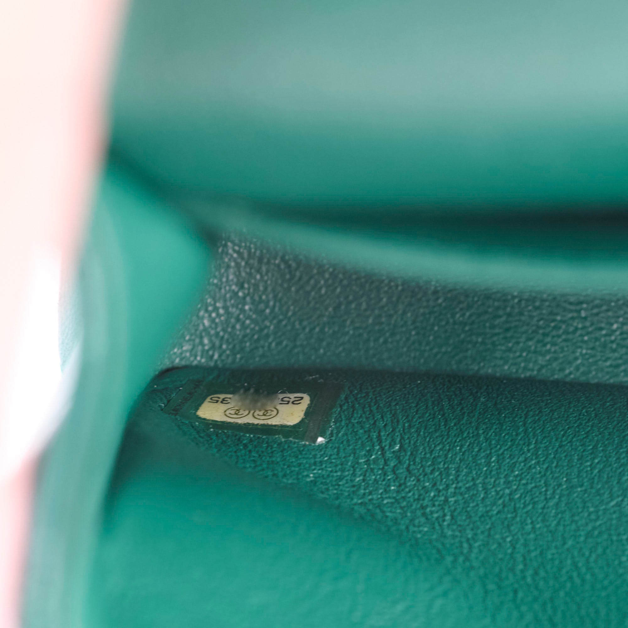 Chanel Medium Classic Flap Bag in Green Lambskin Leather with Silver Hardware - 25 Series | Luxury Handbag for Women, Perfect for Parties, Date Nights & Special Occasions
