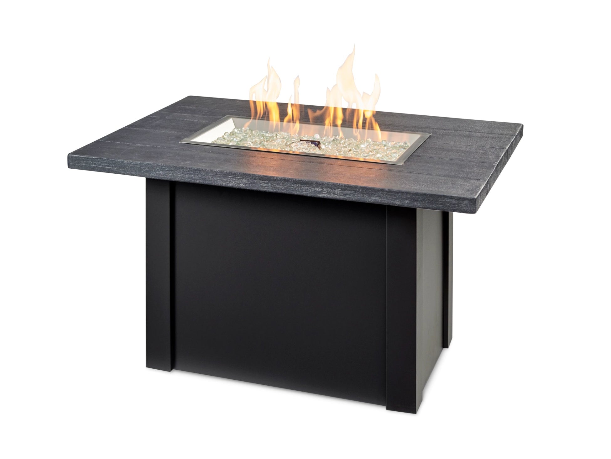 Havenwood Rectangular Gas Fire Pit Table by The Outdoor Greatroom Company - Perfect for Patio, Backyard, and Outdoor Gatherings