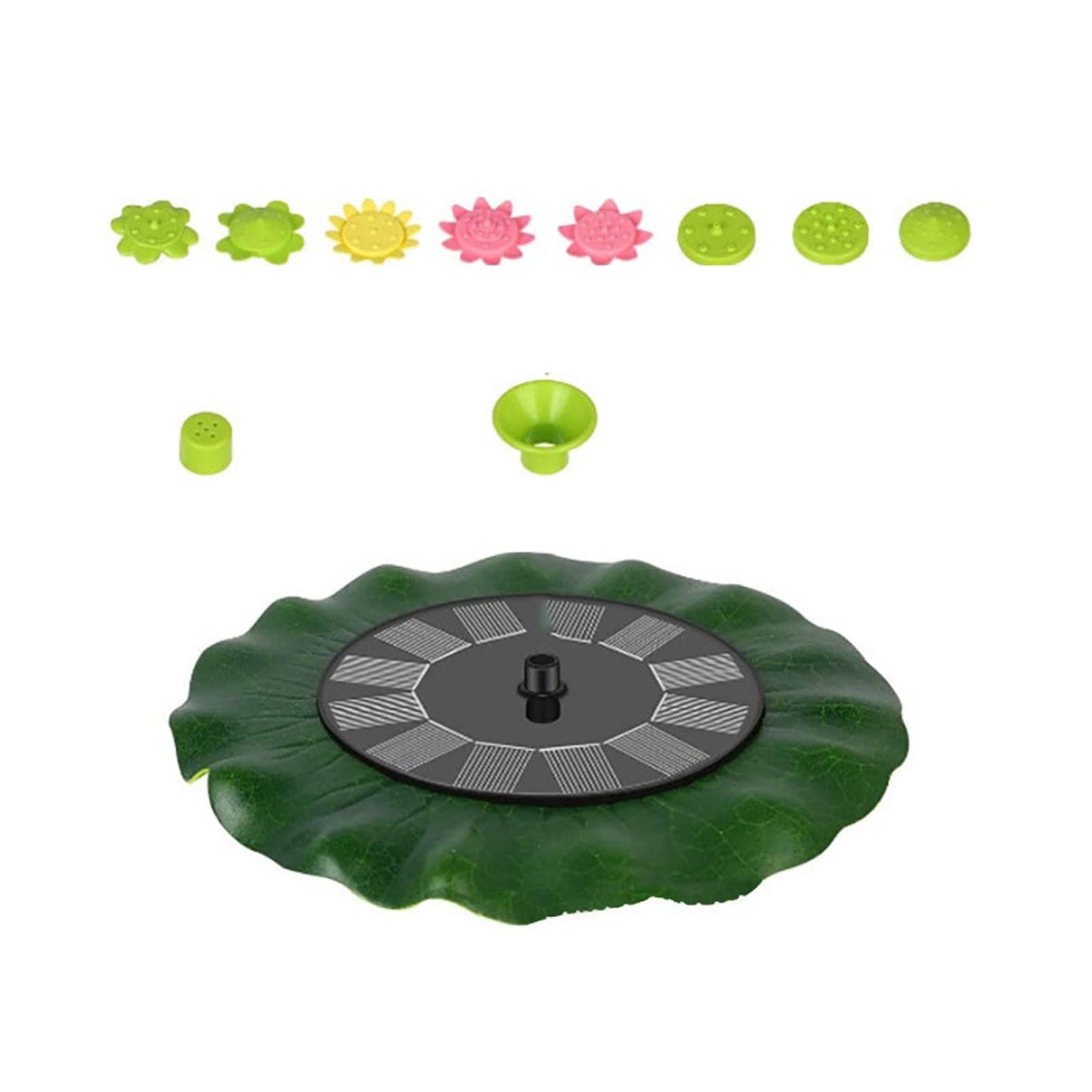 Solar Floating Fountain for Yard & Garden - Solar Panel Powered Water Pump for Pool, Pond, Patio & Lawn Decoration - Lotus Leaf Style Outdoor Water Feature - Perfect for Backyard, Garden & Landscape Decor (Color: 01, Quantity: 1)
