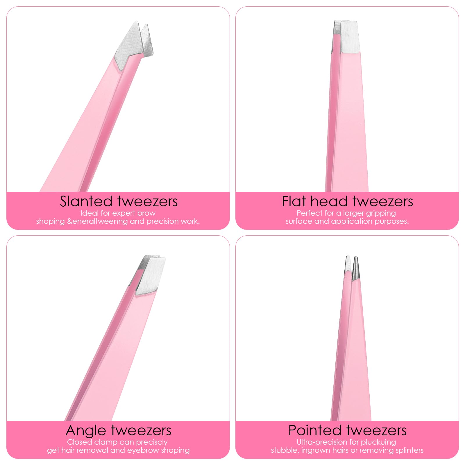 Premium Tweezers Set for Eyelash Extensions - Professional False Eyelash Glue Holders & Pink Eyelash Ruler for Precise Measuring - Ideal for Salon, Home Use & DIY Lash Artists