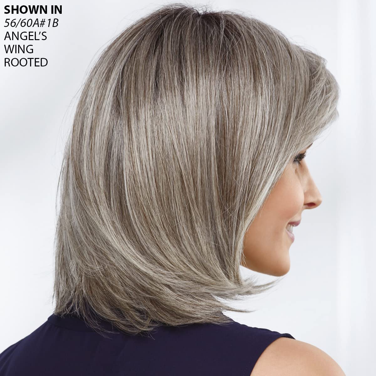 Paula Young Shannon Versafiber Wig - Mid-Length Straight Bob with Heat-Resistant & Curlable Synthetic Fibers | Multi-Tonal Blonde, Grey, Brown & Red Shades | Perfect for Daily Wear, Cosplay & Hair Loss Solutions