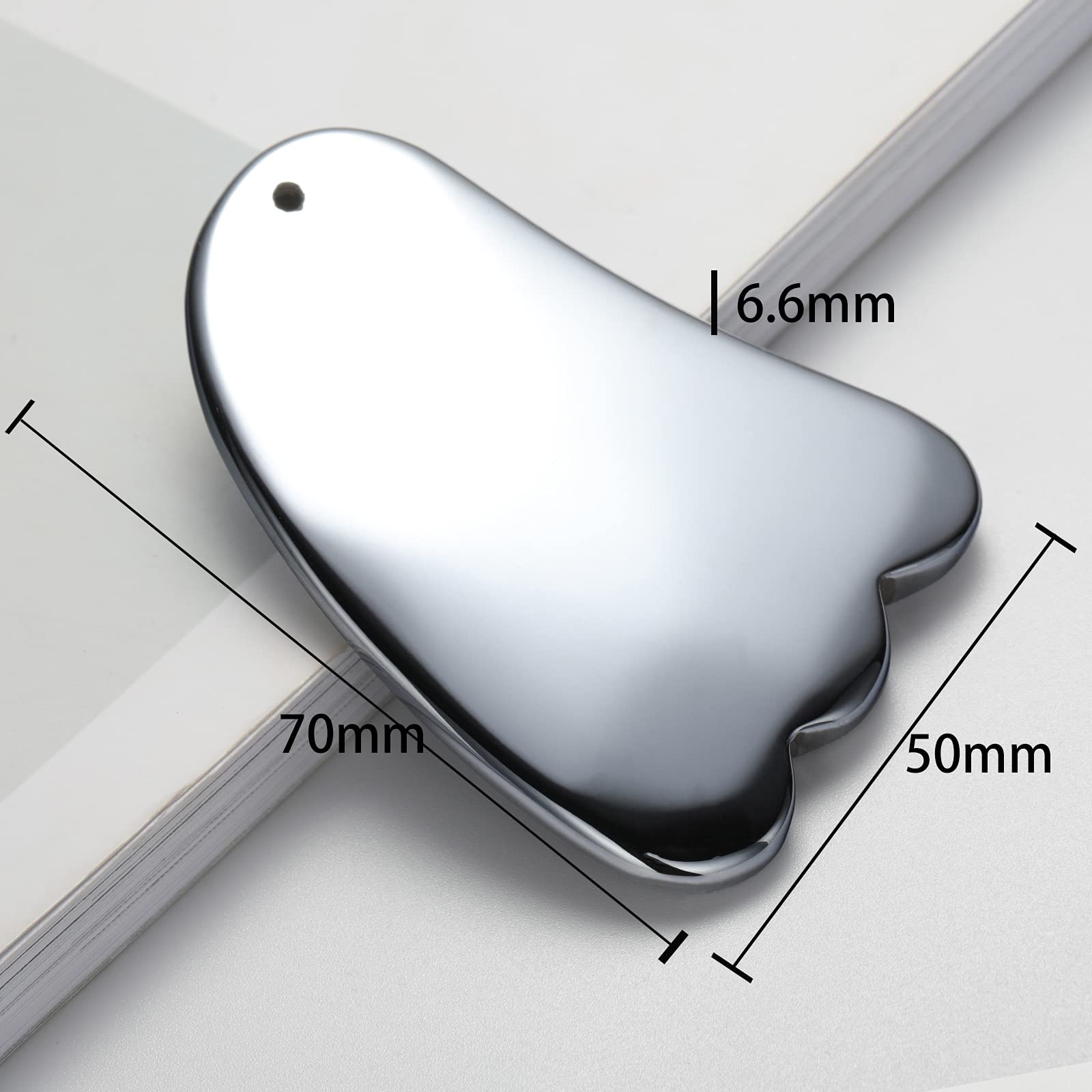 Terahertz Energy Stone Gua Sha Tool for Lymphatic Drainage & Facial Massage - Claw Shape Scraper for Glowing Skin | Perfect for Home Spa & Self-Care Routine