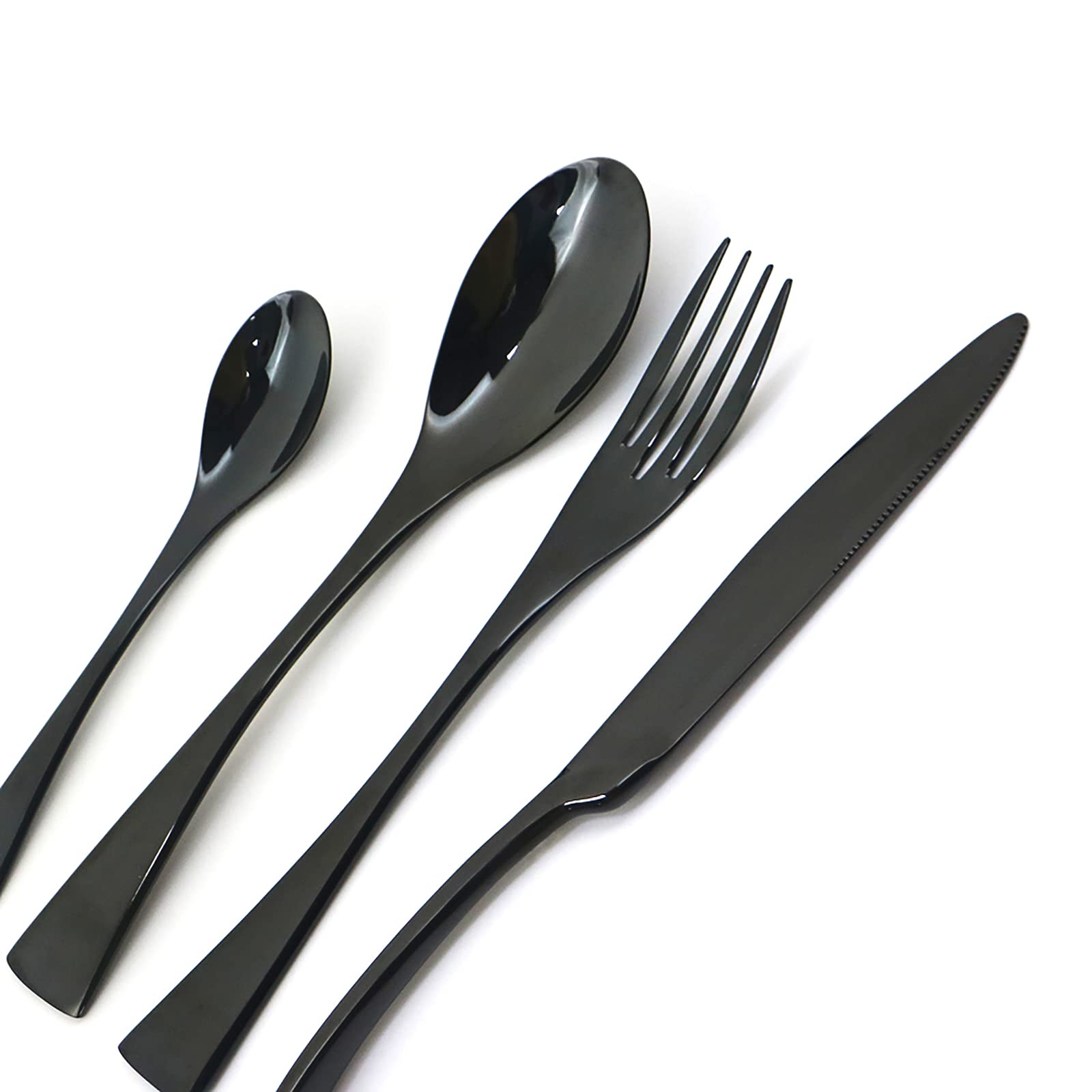 4-Piece Premium 18/10 Stainless Steel Dinner Forks Set - 8.46 Inch Elegant Dessert Forks for Fine Dining, Wedding Parties & Formal Table Settings