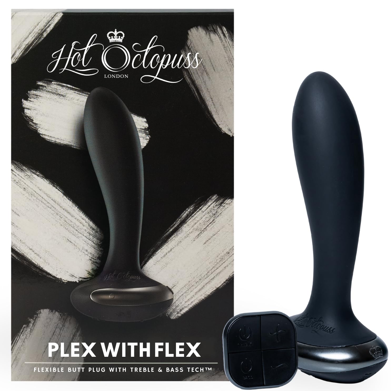 Hot Octopuss PLEX with Flex - Rechargeable Vibrating Butt Plug & Prostate Massager for Men | Male Sex Toy for Solo Play & Couples Use | G-Spot Stimulation & Pleasure Enhancement