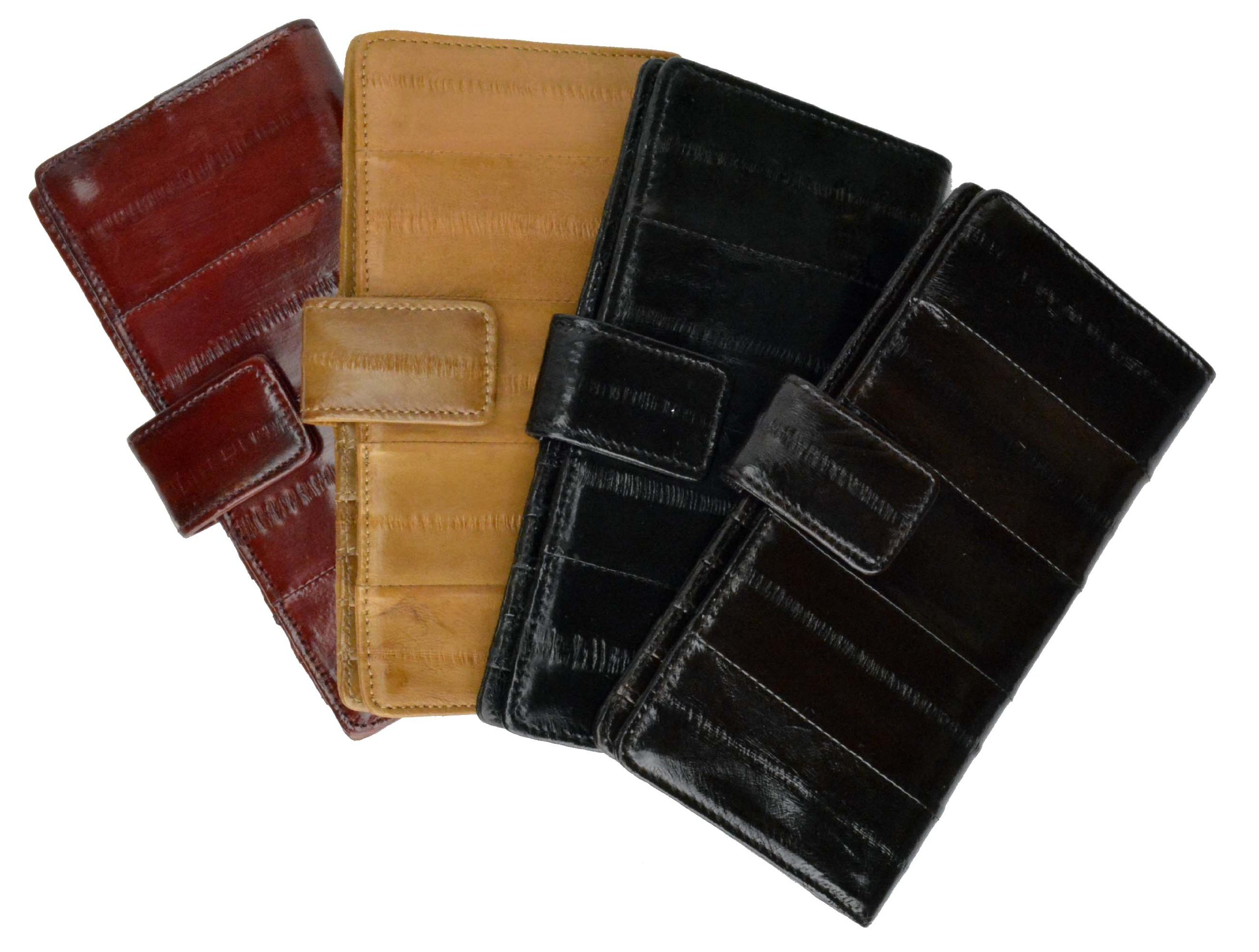 Premium Eel Skin Credit Card Wallet - Slim & Stylish RFID Blocking Leather Wallet for Men & Women | Perfect for Travel, Business & Everyday Use