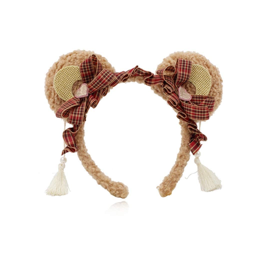 Cute Bear Ears Headband for Women & Girls - Fashion Hair Accessories for Parties, Cosplay & Daily Wear - Trendy Hairpin & Headdress for Kids & Adults