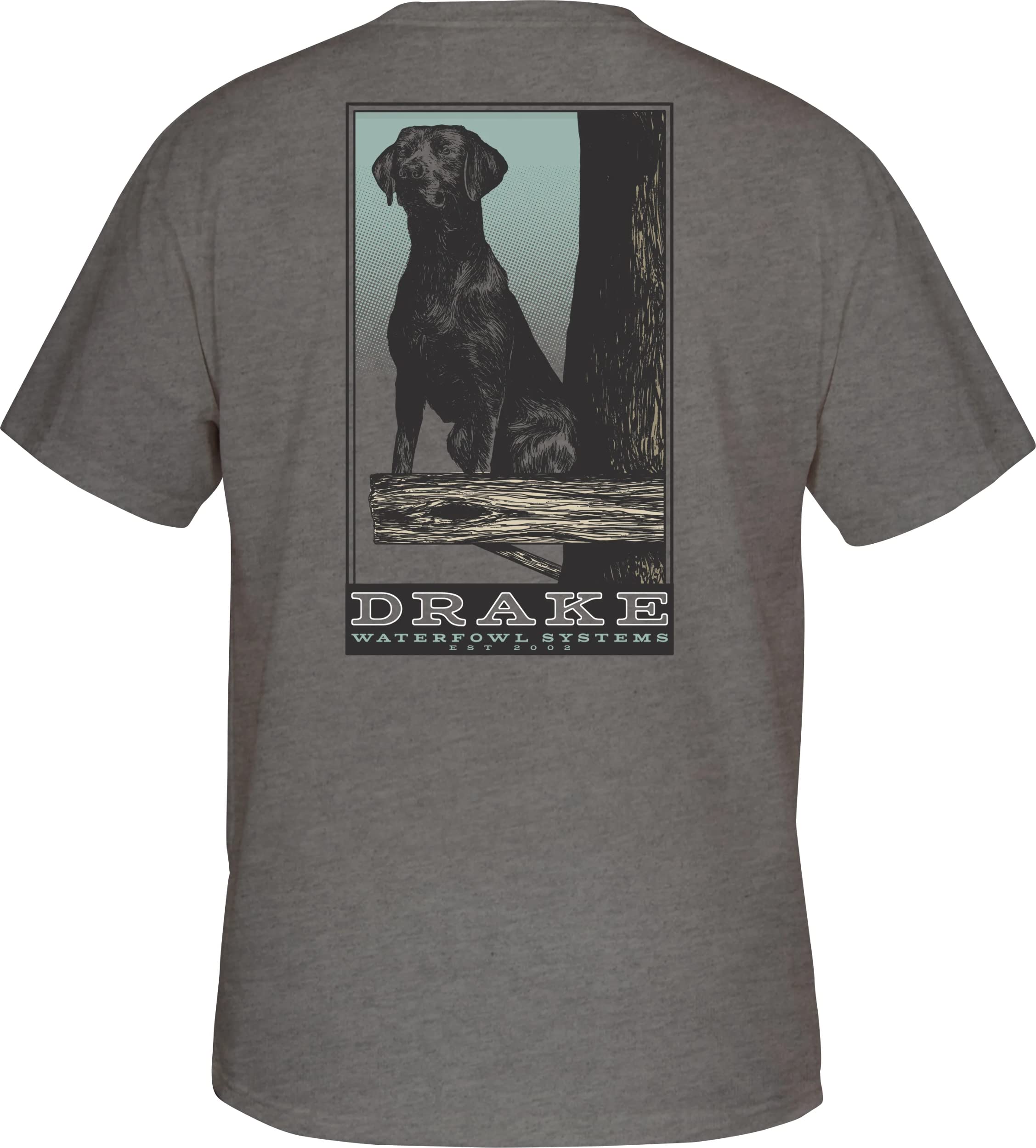 Drake Waterfowl Retriever Stand T-Shirt - Men's Short Sleeve Hunting Shirt for Waterfowl Hunting & Outdoor Activities | Comfortable & Durable Performance Tee