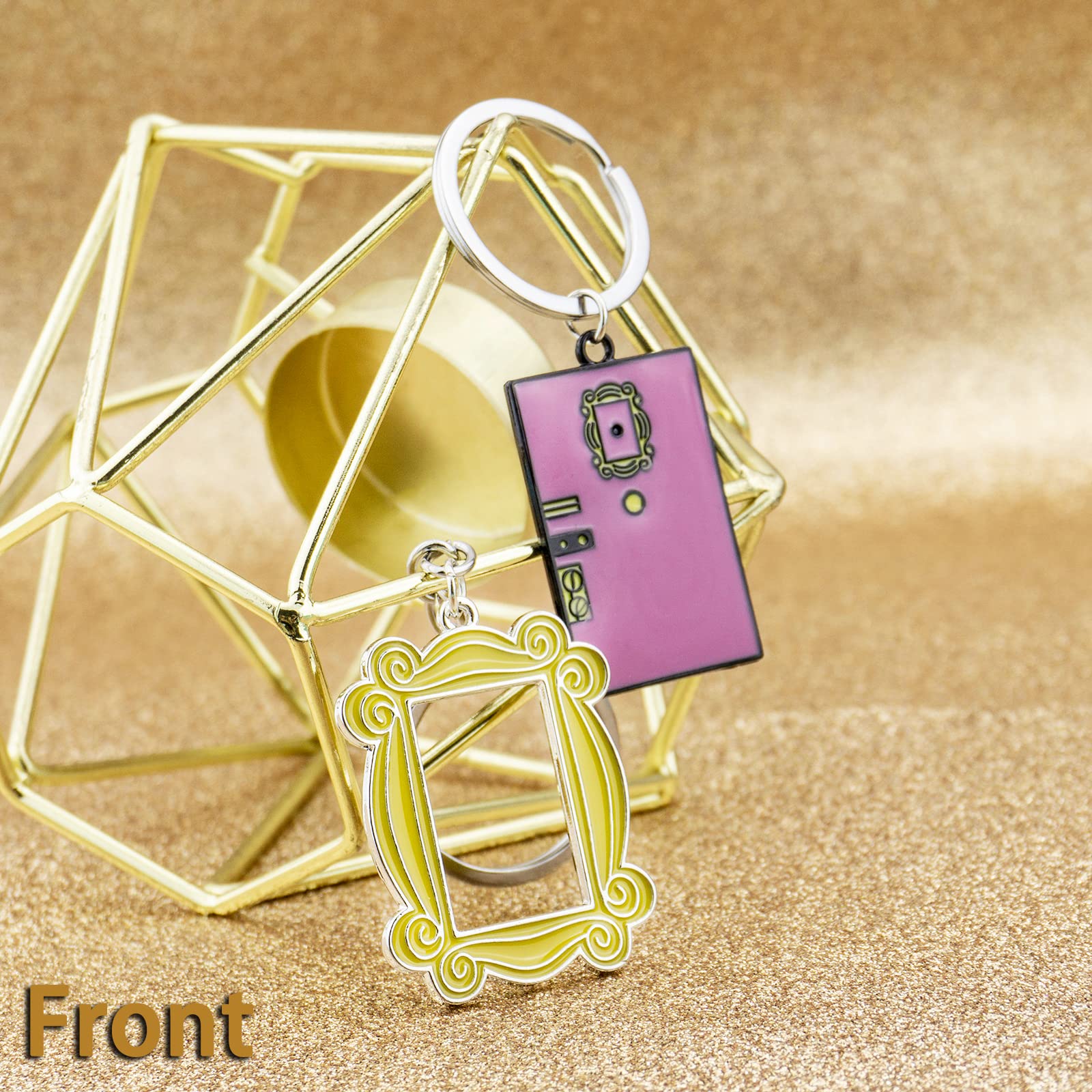 Friends TV Show Keychain Set - 2 Pack Best Friend Gifts for Women | Officially Licensed Merchandise | Perfect for Birthdays, Anniversaries & Fan Collections
