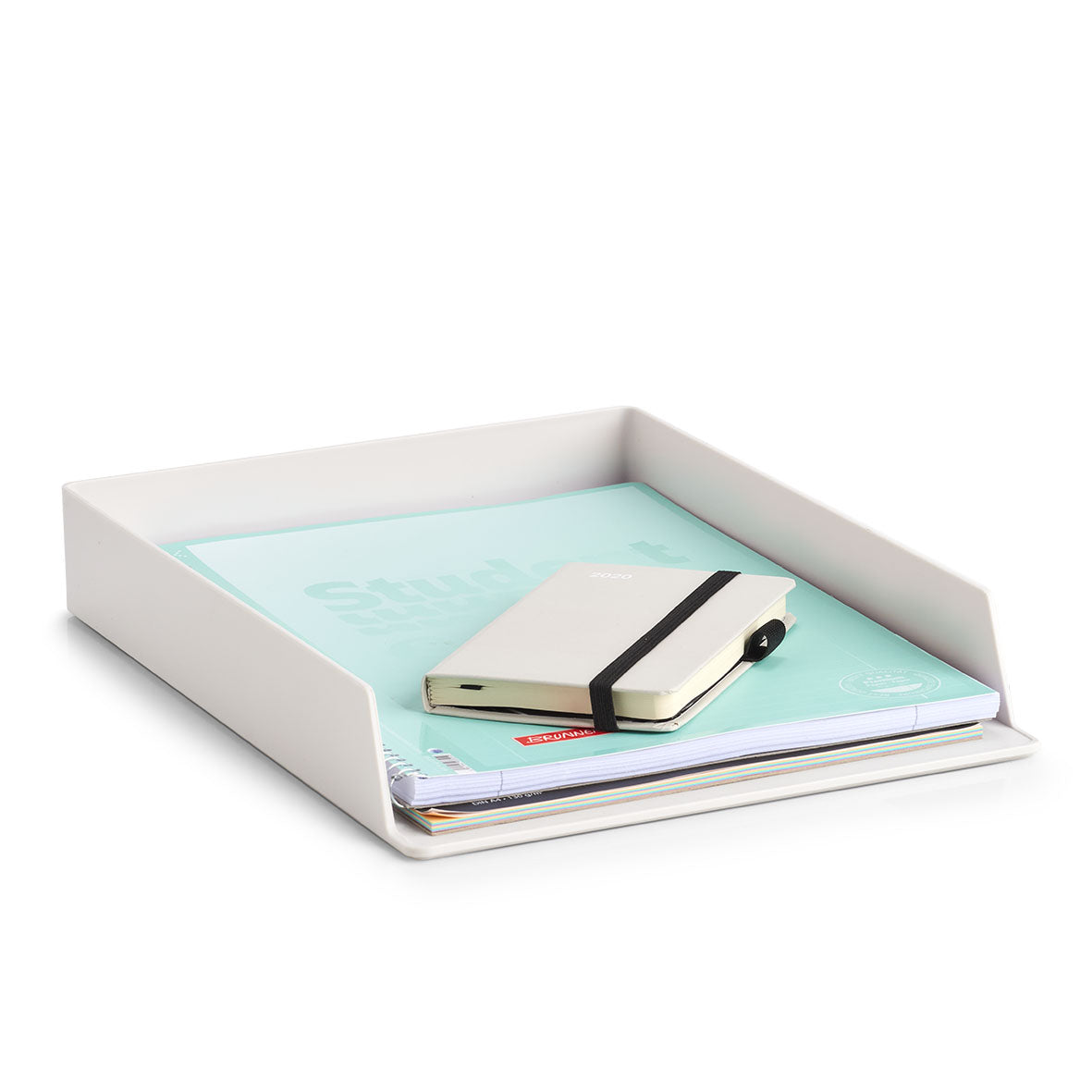 Colorful Plastic File Trays for Office Organization - Desktop Document Holder in Multiple Colors for Home & Office Use