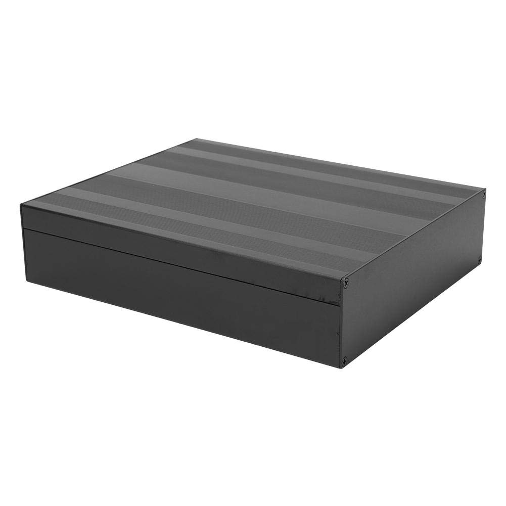 Aluminum Project Box 2 x 7 x 8.7 Inch - Matte Black DIY Electronic Enclosure Case with Screws - Waterproof Junction Box for Anti-Thunder Protection - Perfect for Electronics Projects, DIY Enclosures & Circuit Protection
