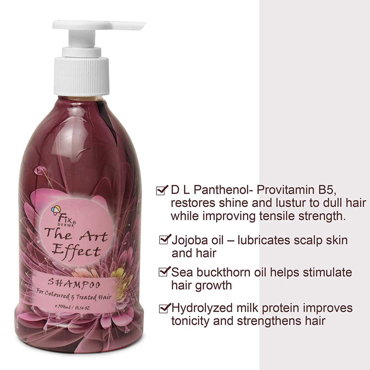 PUB Shampoo with Jojoba Oil & Sea Buckthorn Oil - 300ml Hydrating Formula with Hydrolyzed Milk Protein for Dry, Damaged Hair | Salon-Quality Hair Care for Men & Women