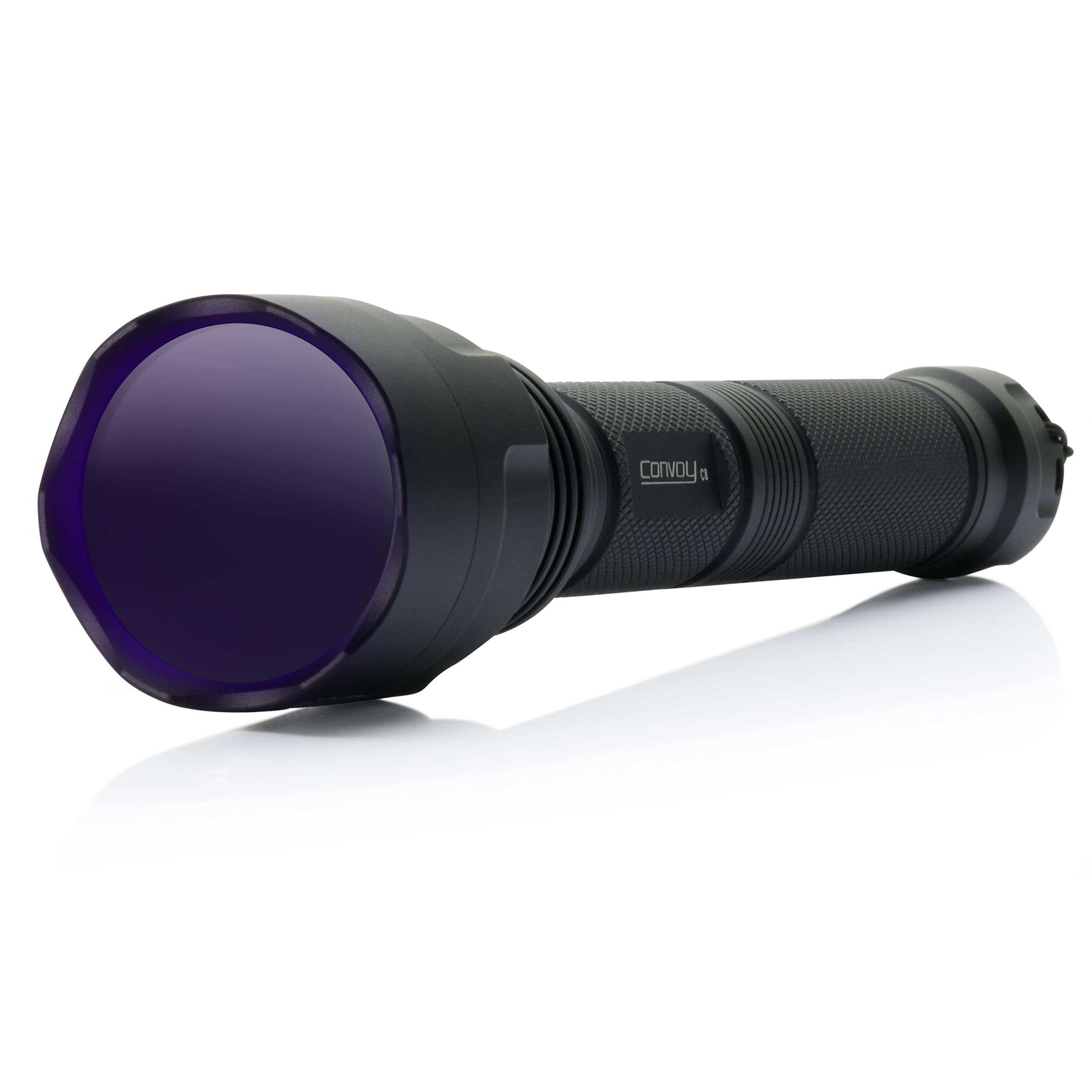 Convoy C8 365nm UV LED Flashlight with Patented Glass Filter - Perfect for Forensic Investigation, Currency Verification & UV Light Detection